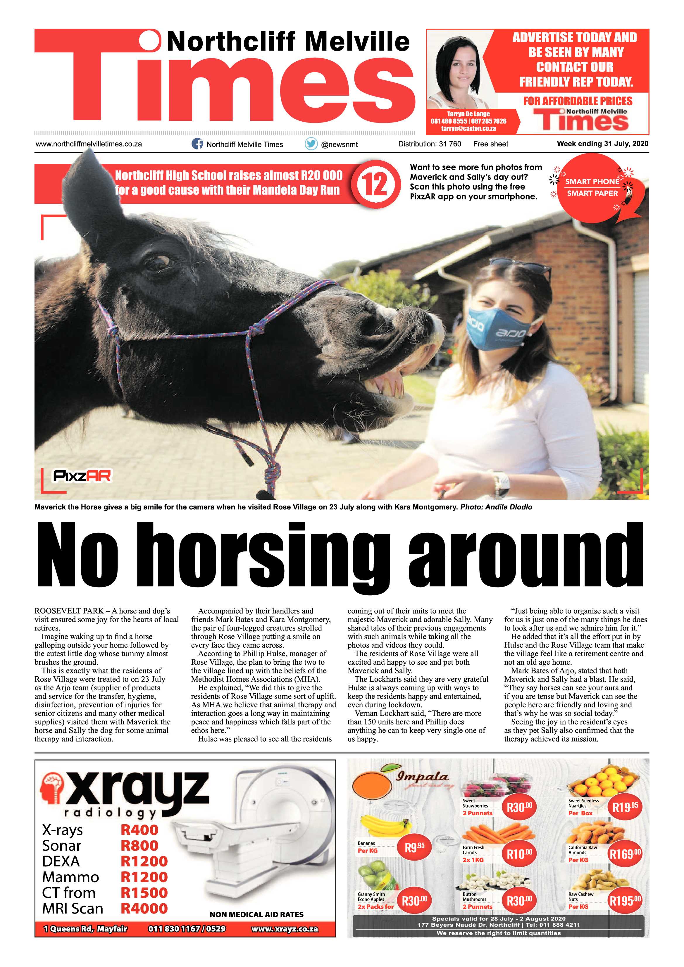 Northcliff Melville Times 31 July 2020 page 1