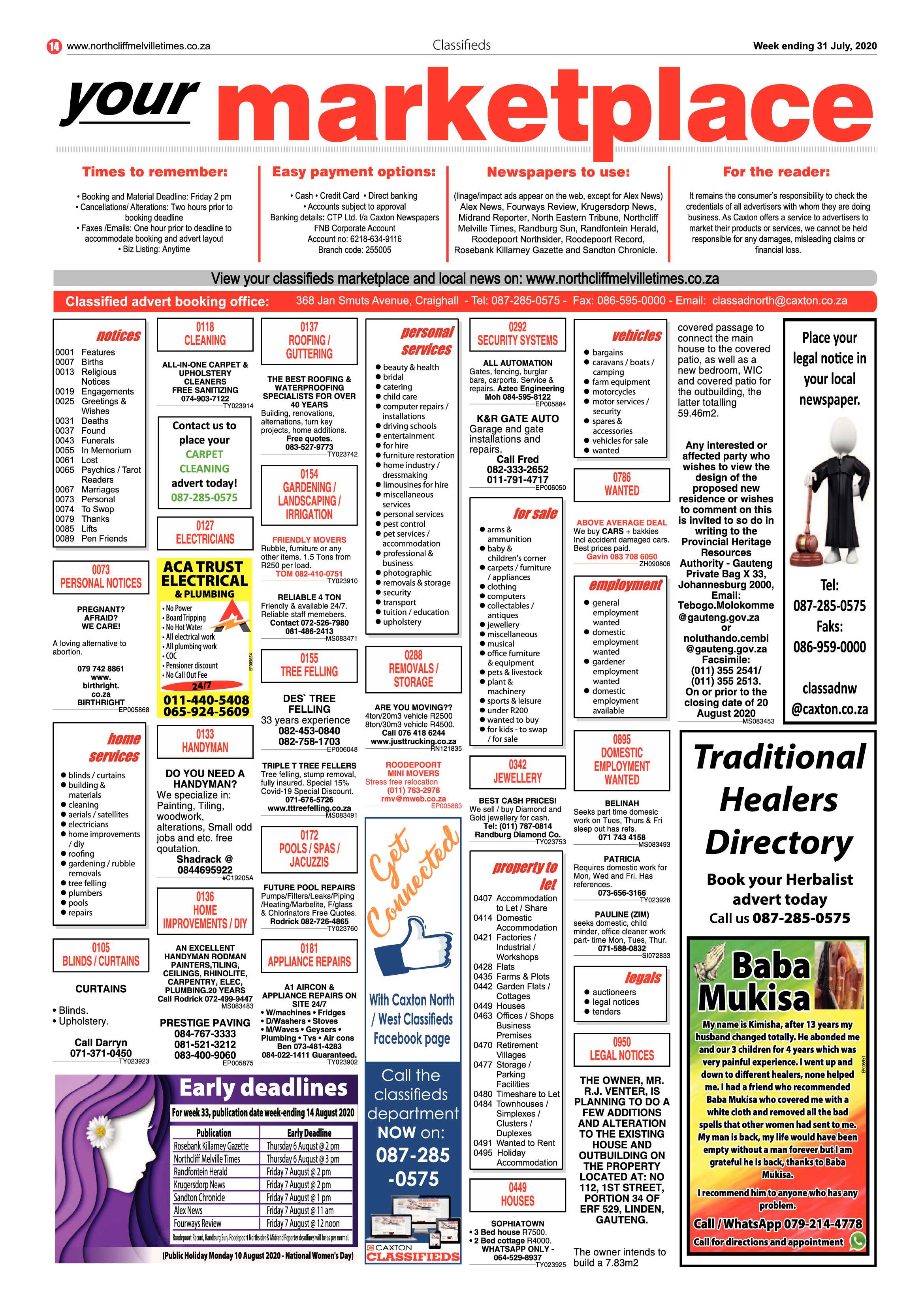 Northcliff Melville Times 31 July 2020 page 14