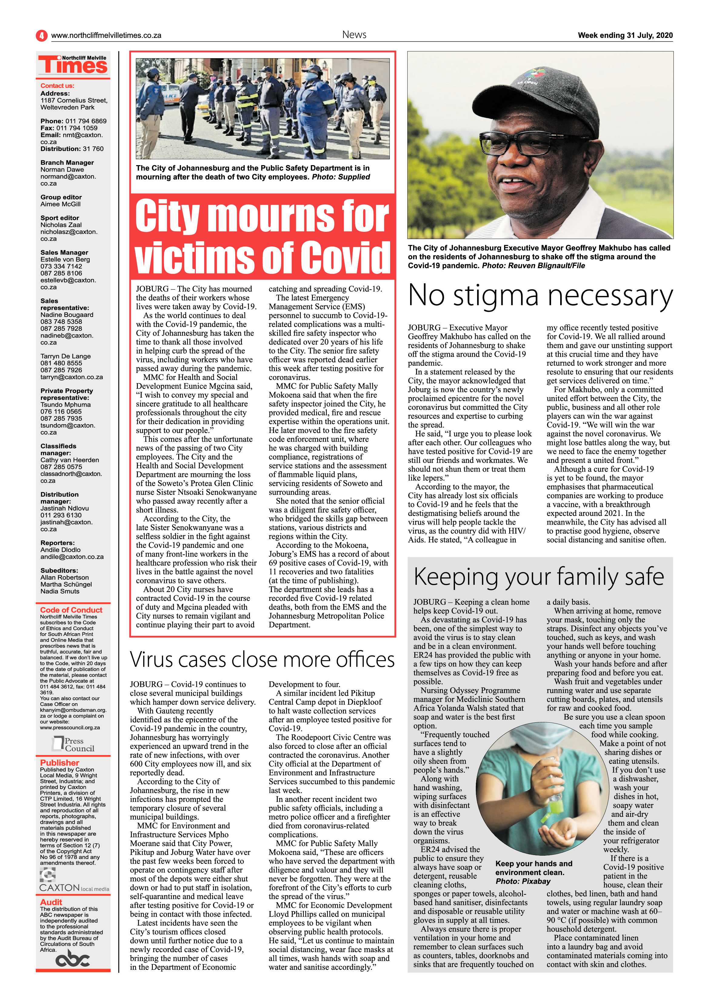 Northcliff Melville Times 31 July 2020 page 4