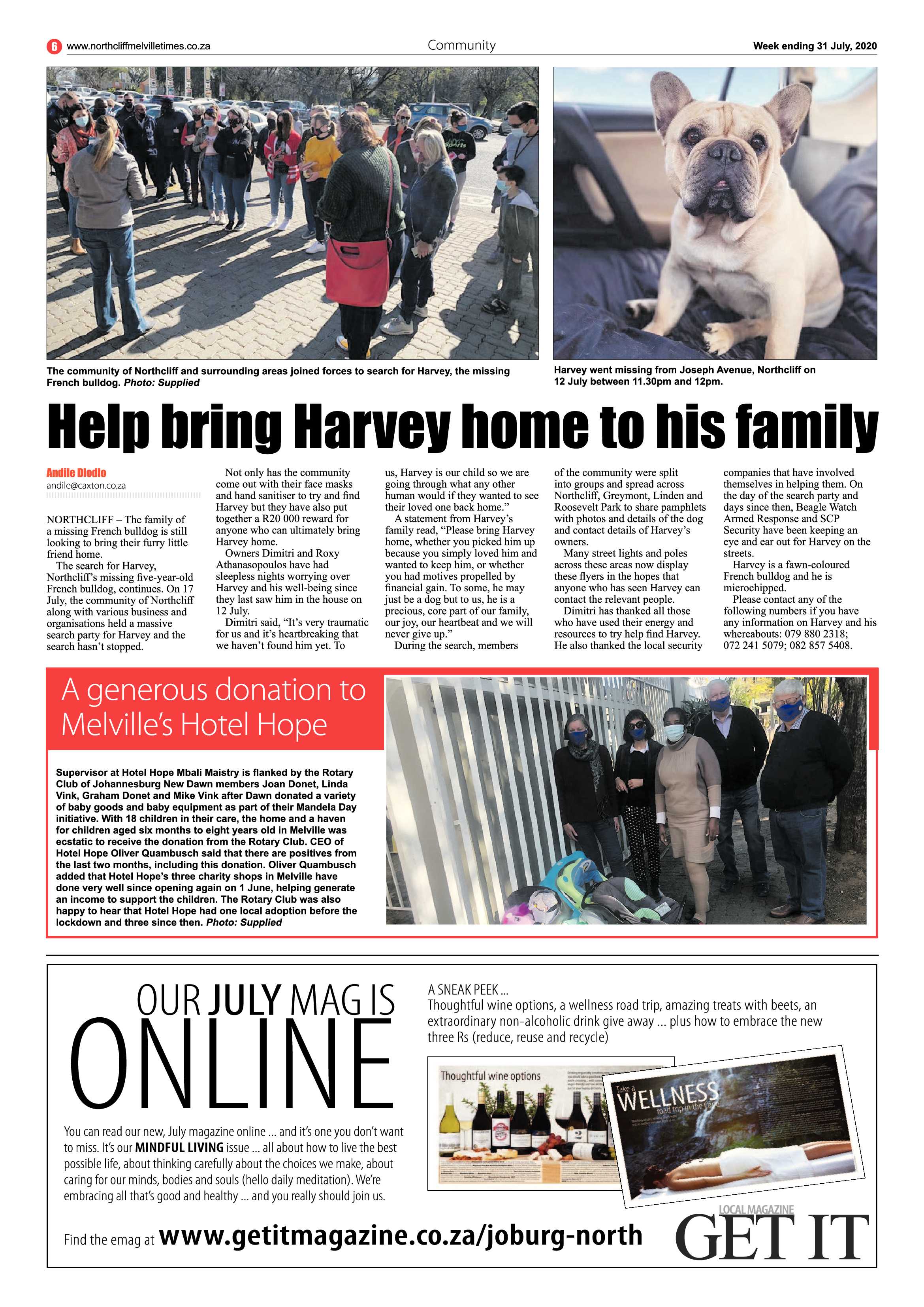 Northcliff Melville Times 31 July 2020 page 6