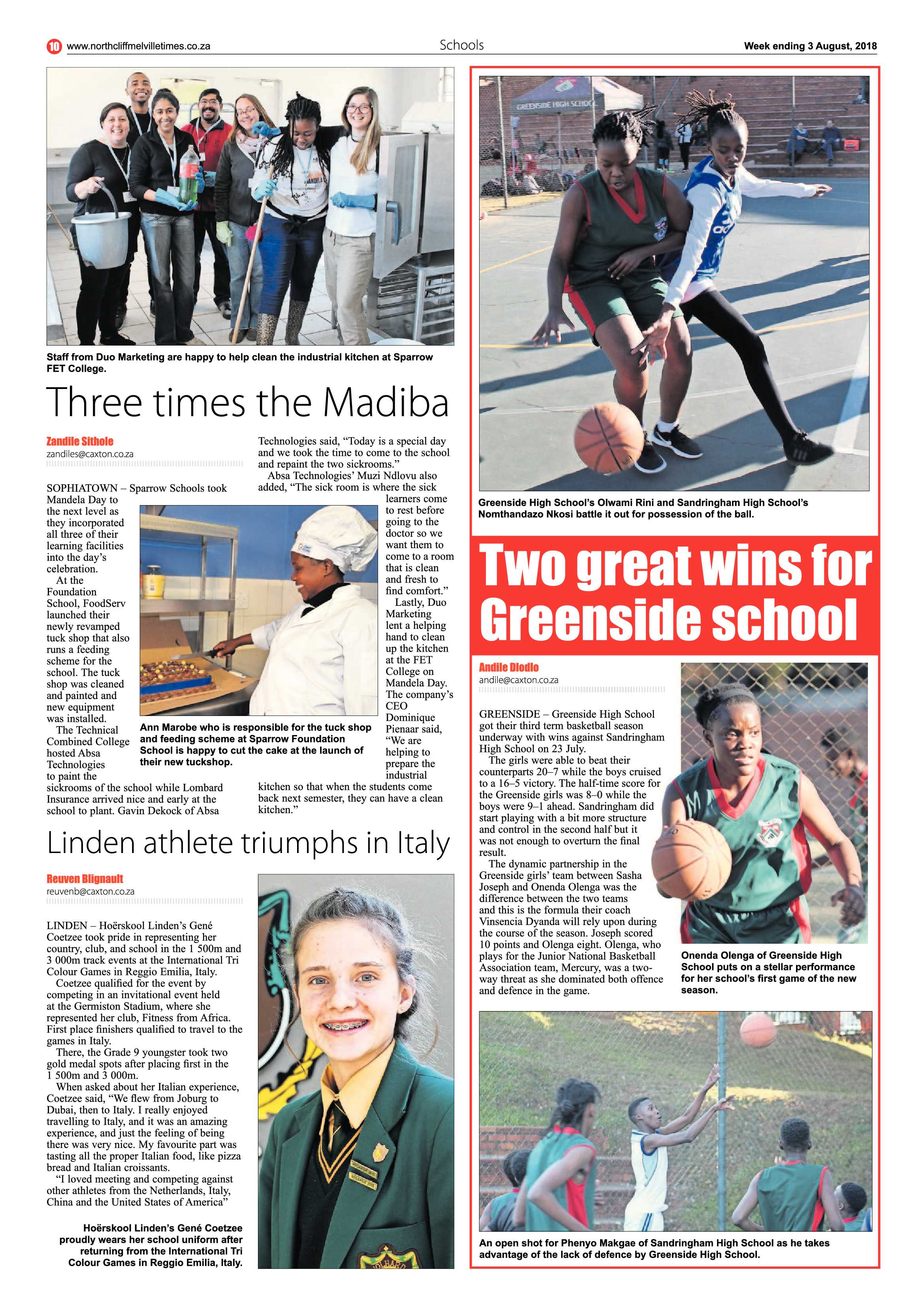 Northcliff Melville Times 3 August 2018 page 10
