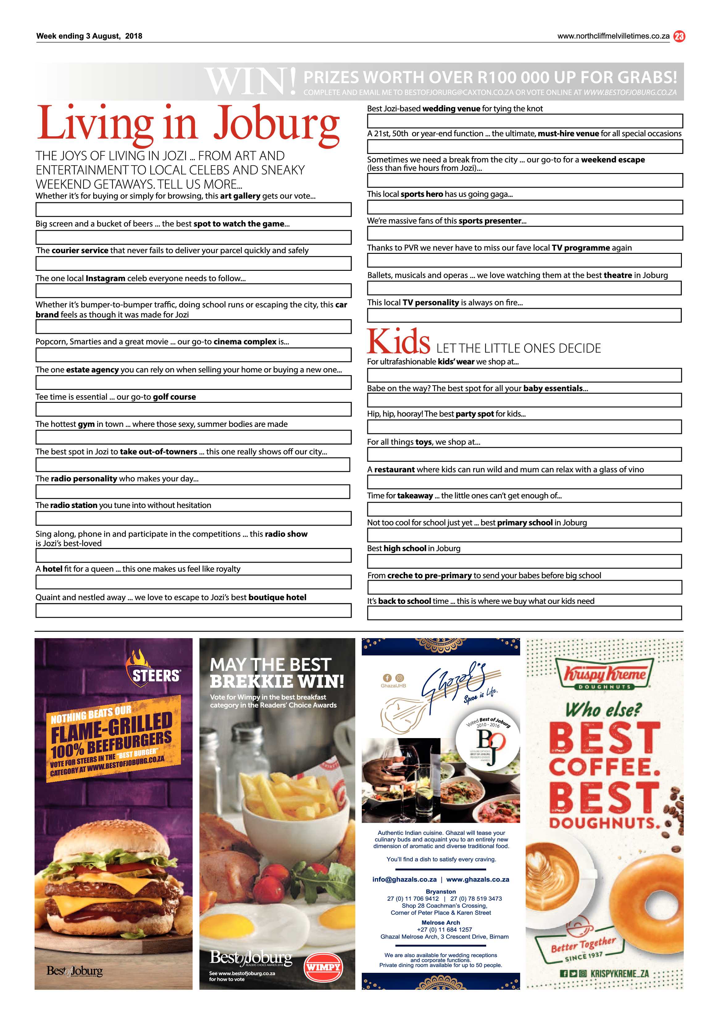 Northcliff Melville Times 3 August 2018 page 23