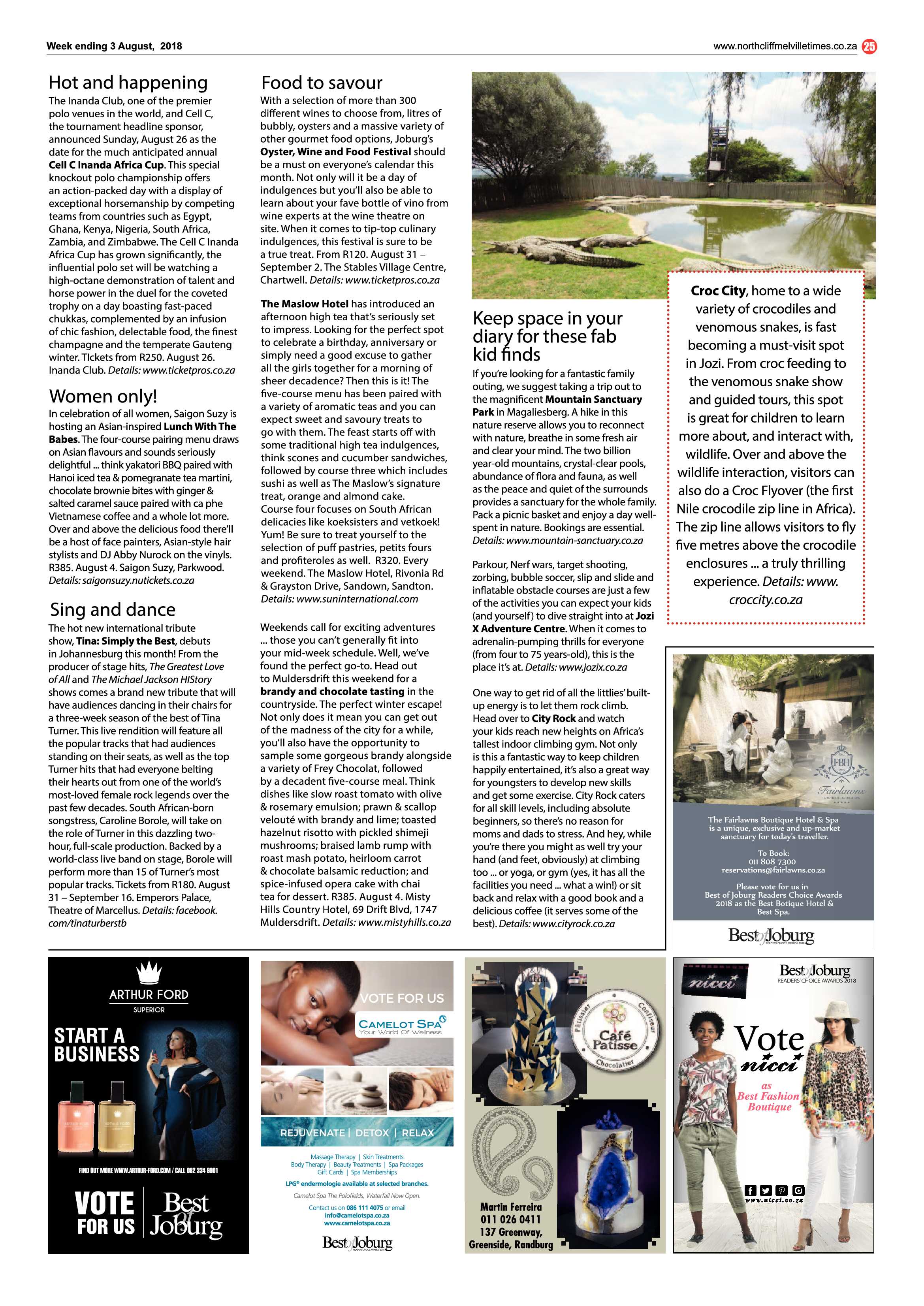 Northcliff Melville Times 3 August 2018 page 25