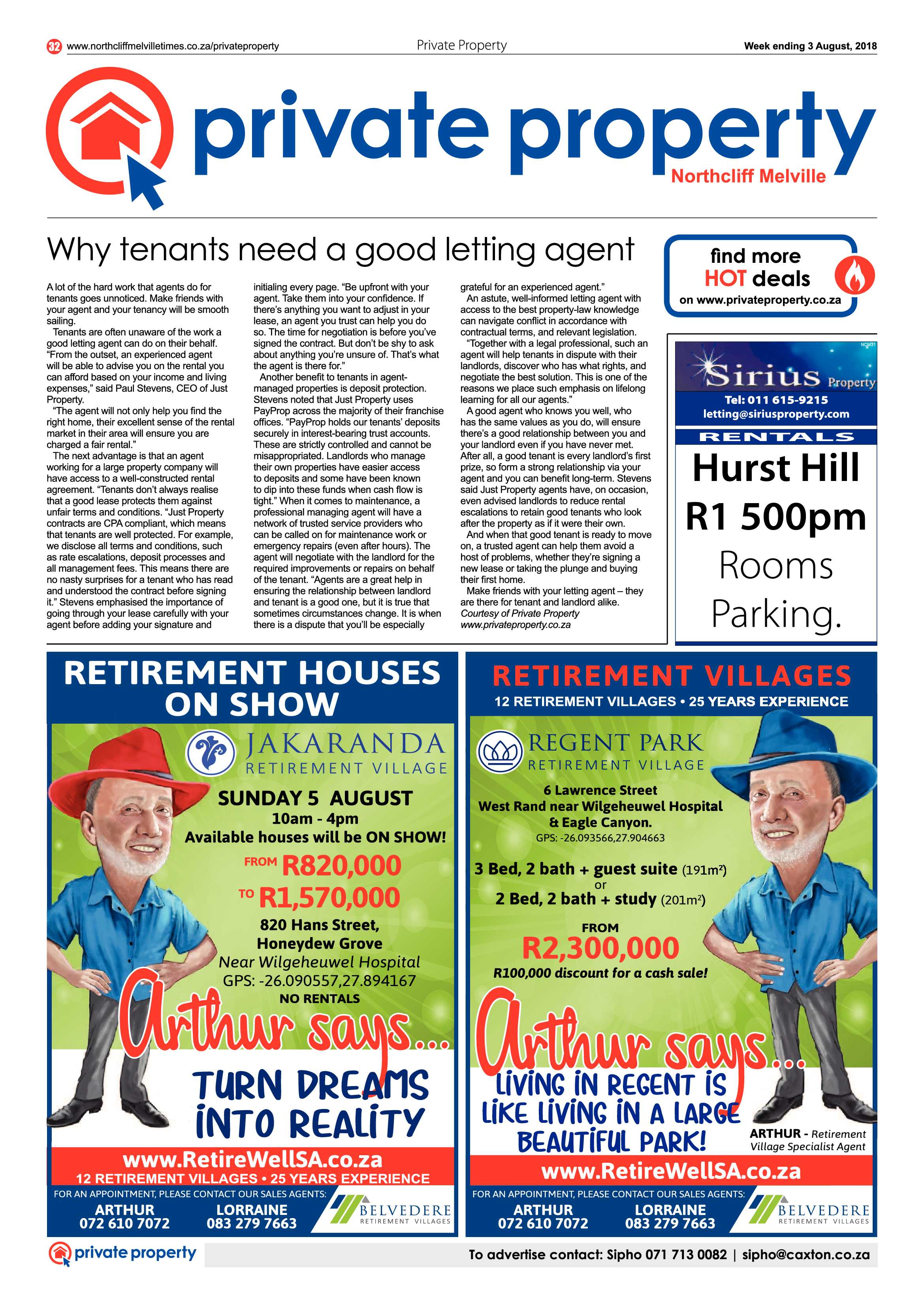 Northcliff Melville Times 3 August 2018 page 32