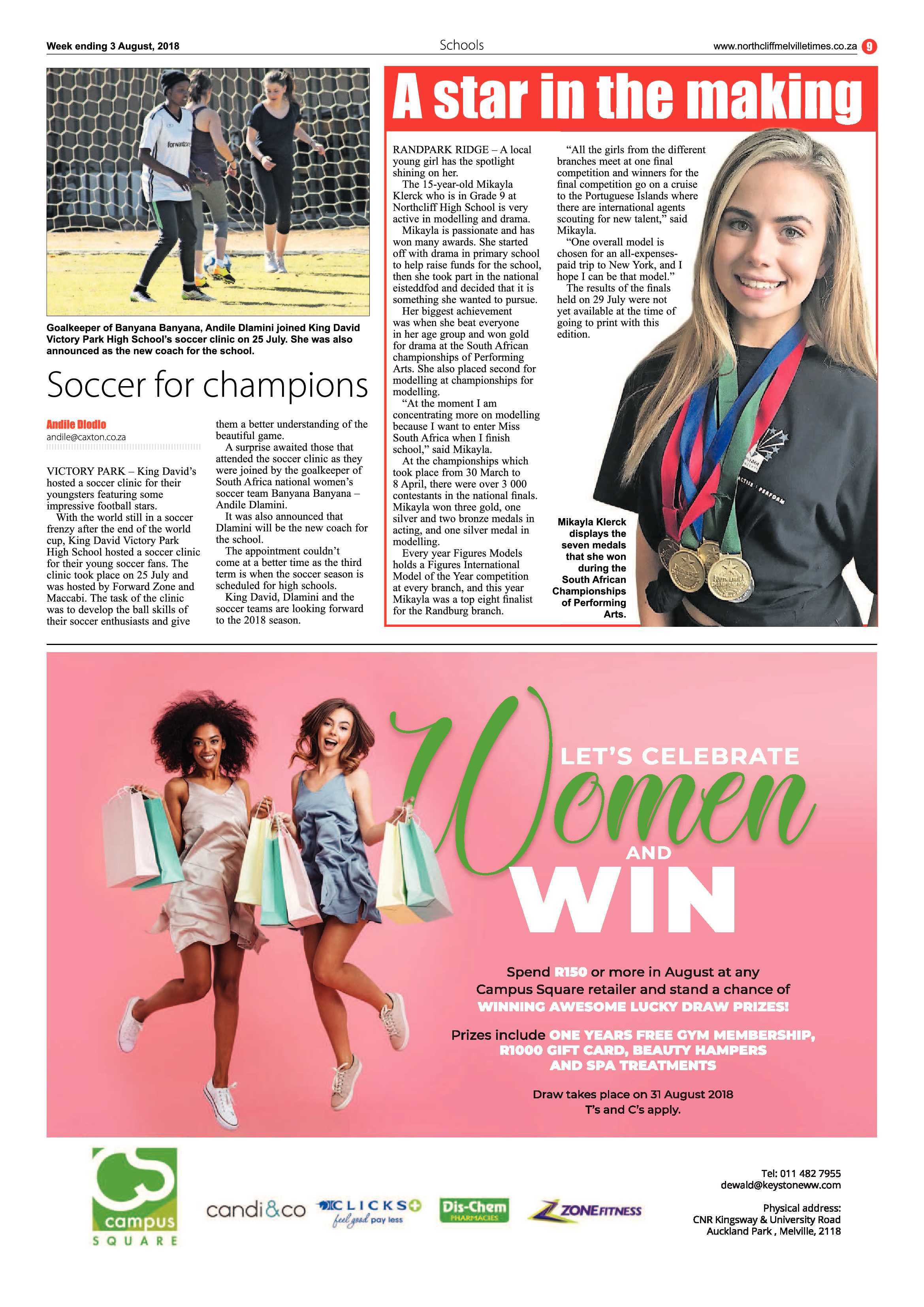 Northcliff Melville Times 3 August 2018 page 9