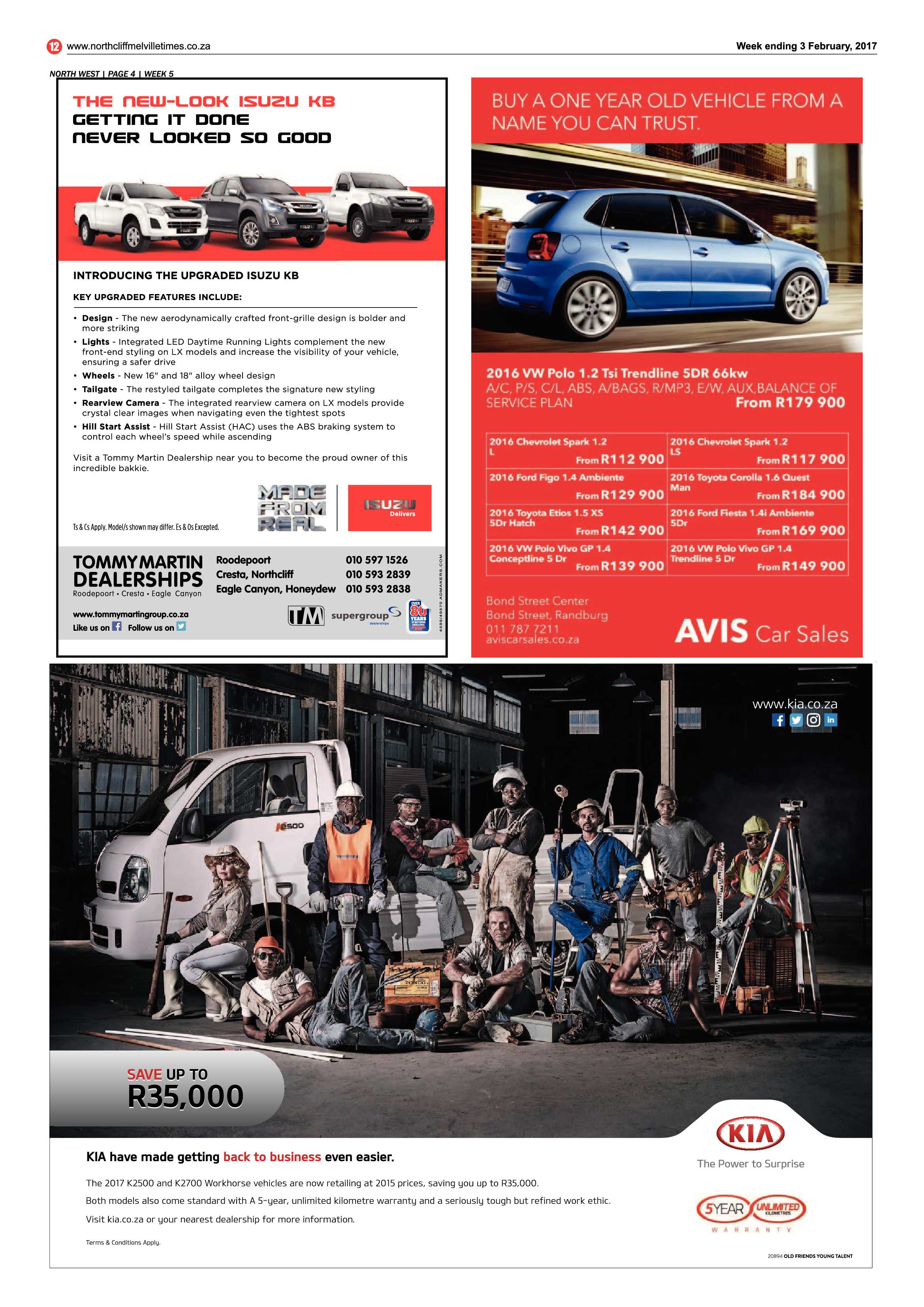 Northcliff Melville Times 3 February, 2017 page 12