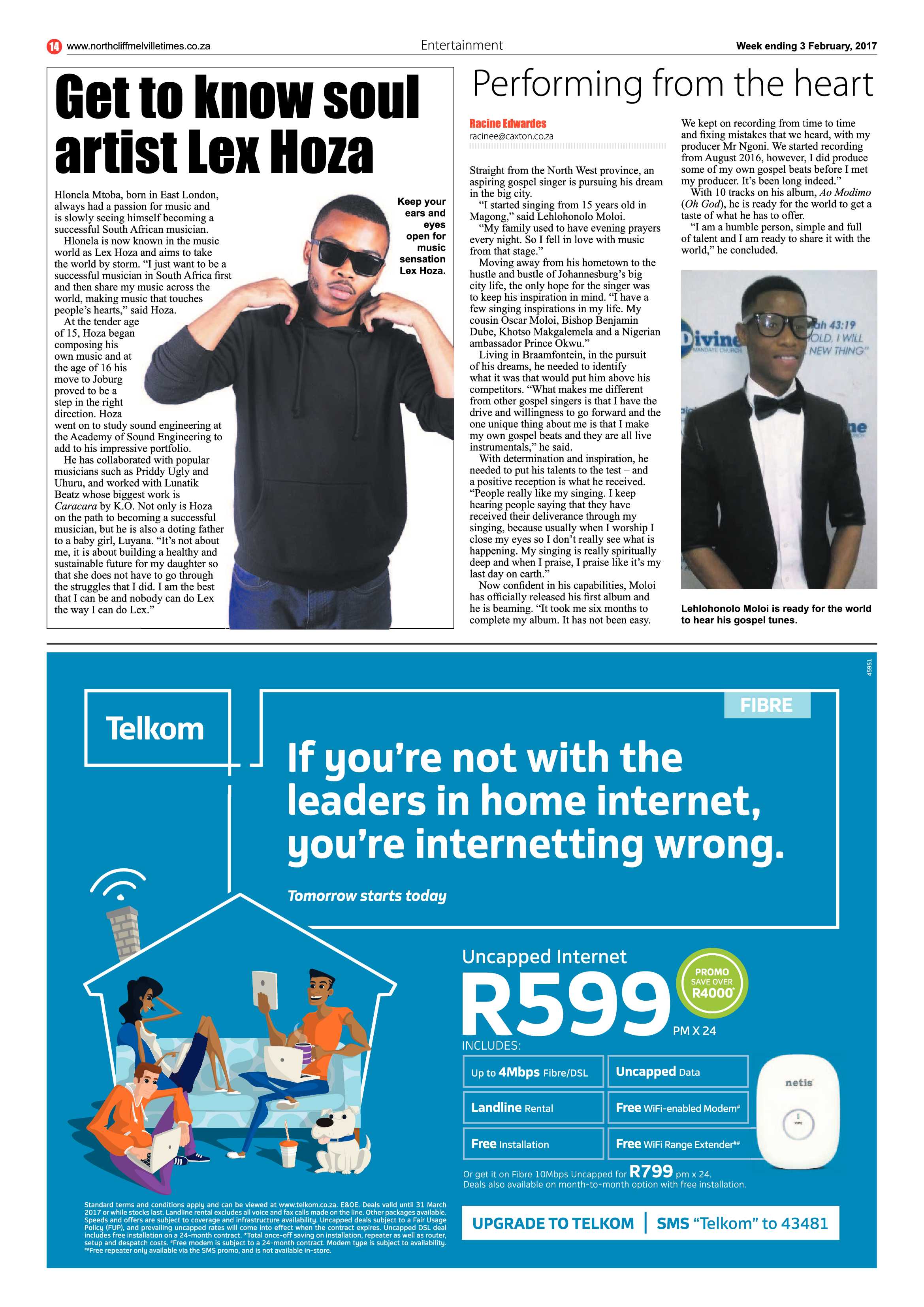 Northcliff Melville Times 3 February, 2017 page 14