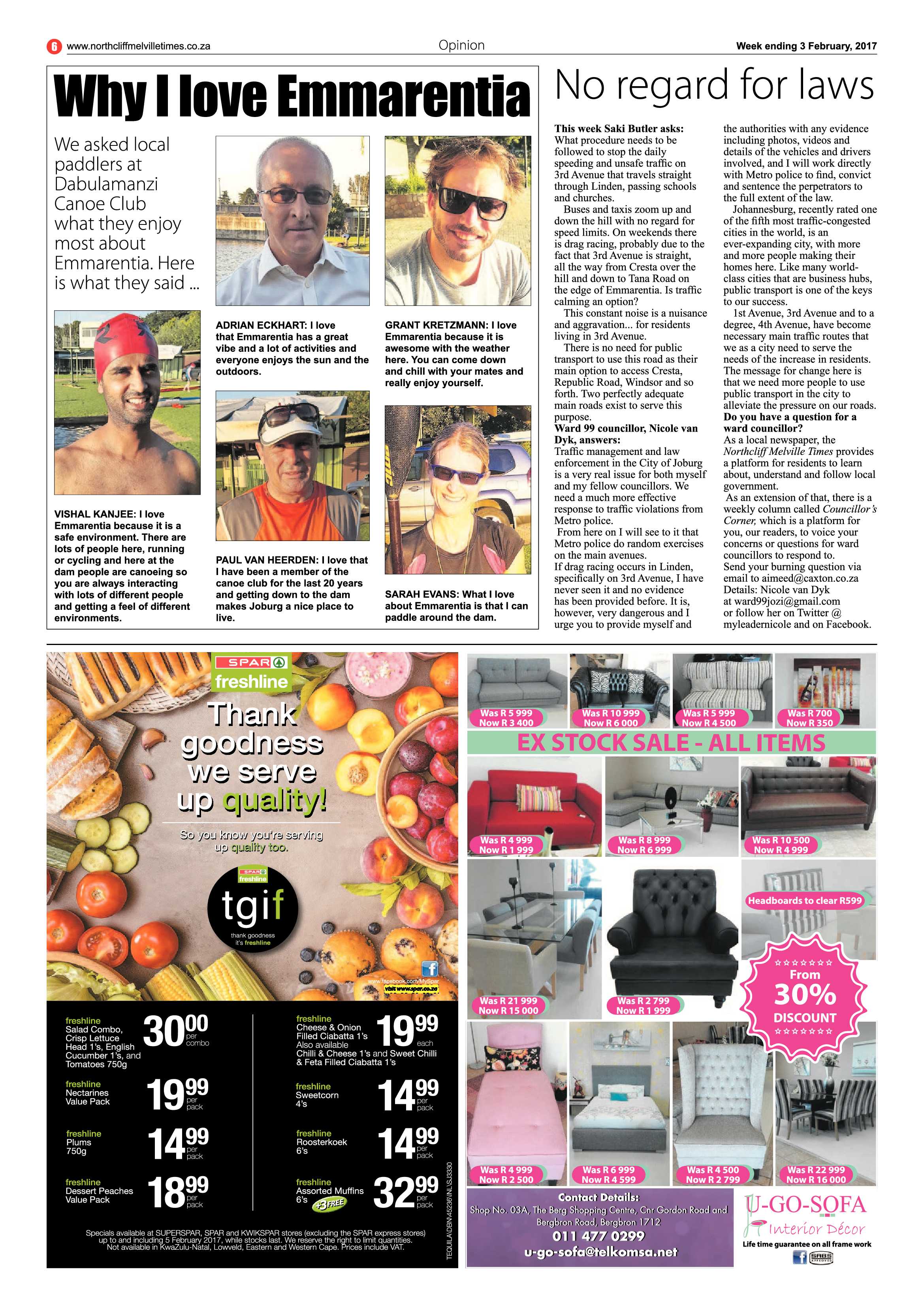 Northcliff Melville Times 3 February, 2017 page 6