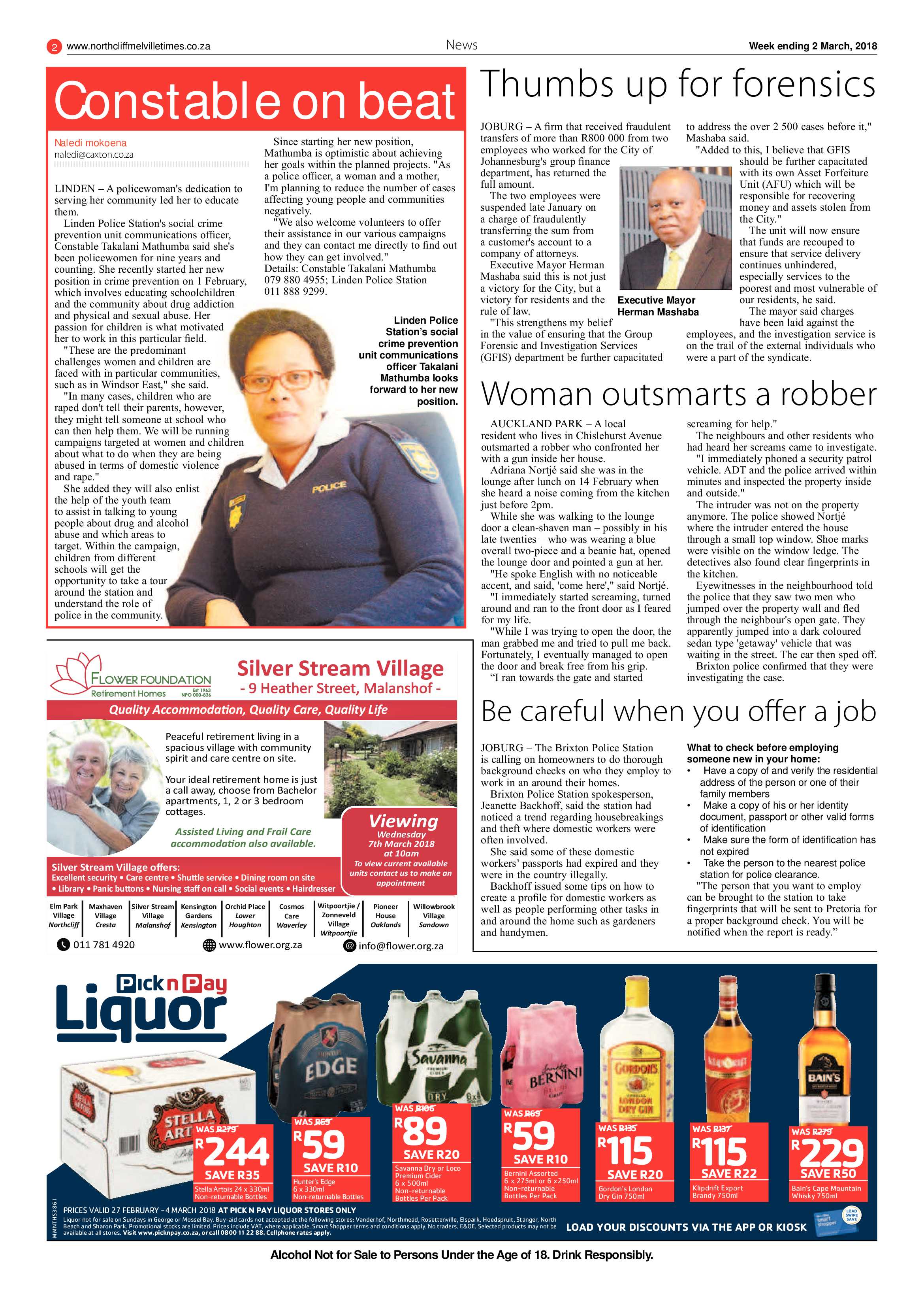 Northcliff Melville Times 3 March 2018 page 2
