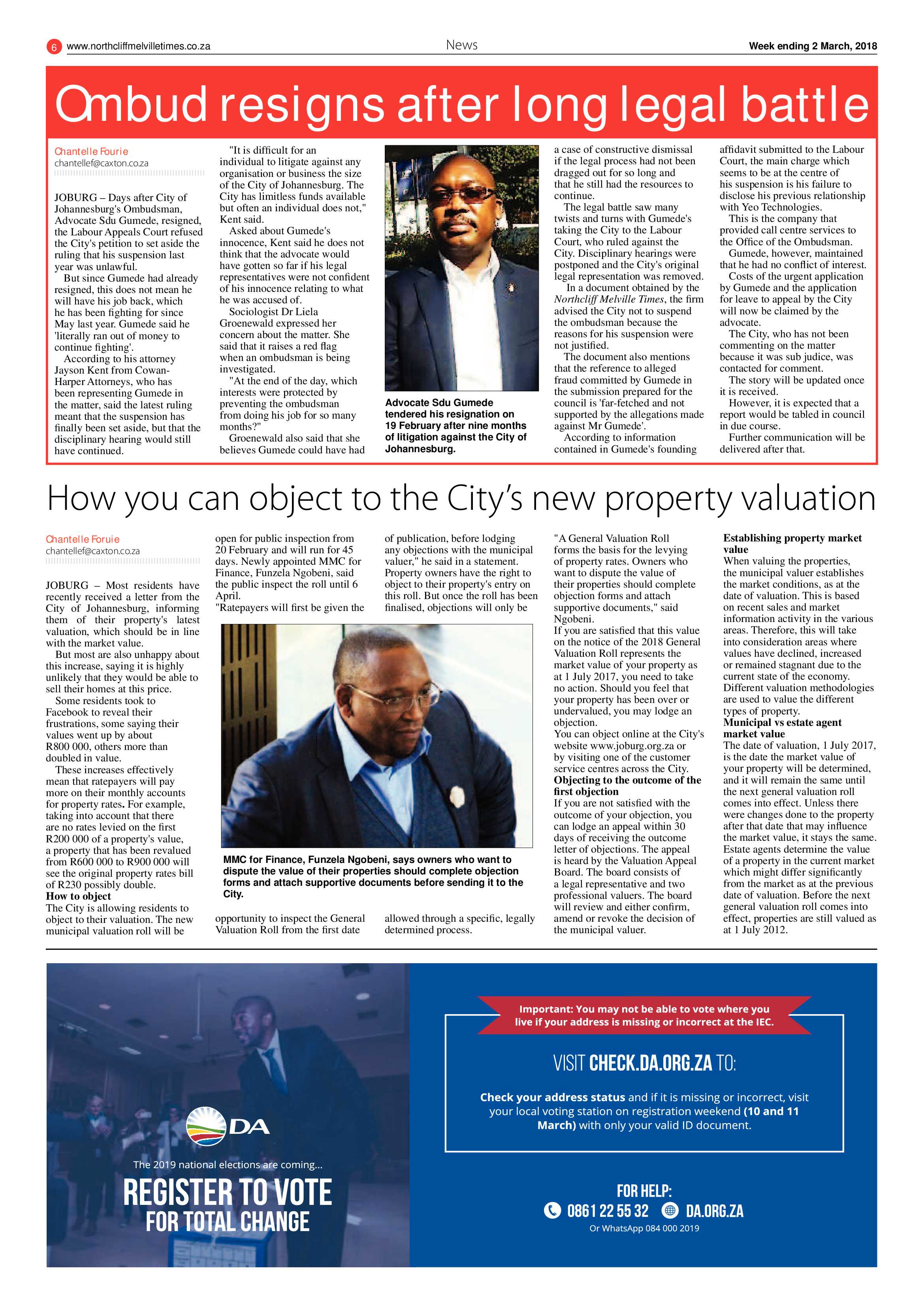 Northcliff Melville Times 3 March 2018 page 6