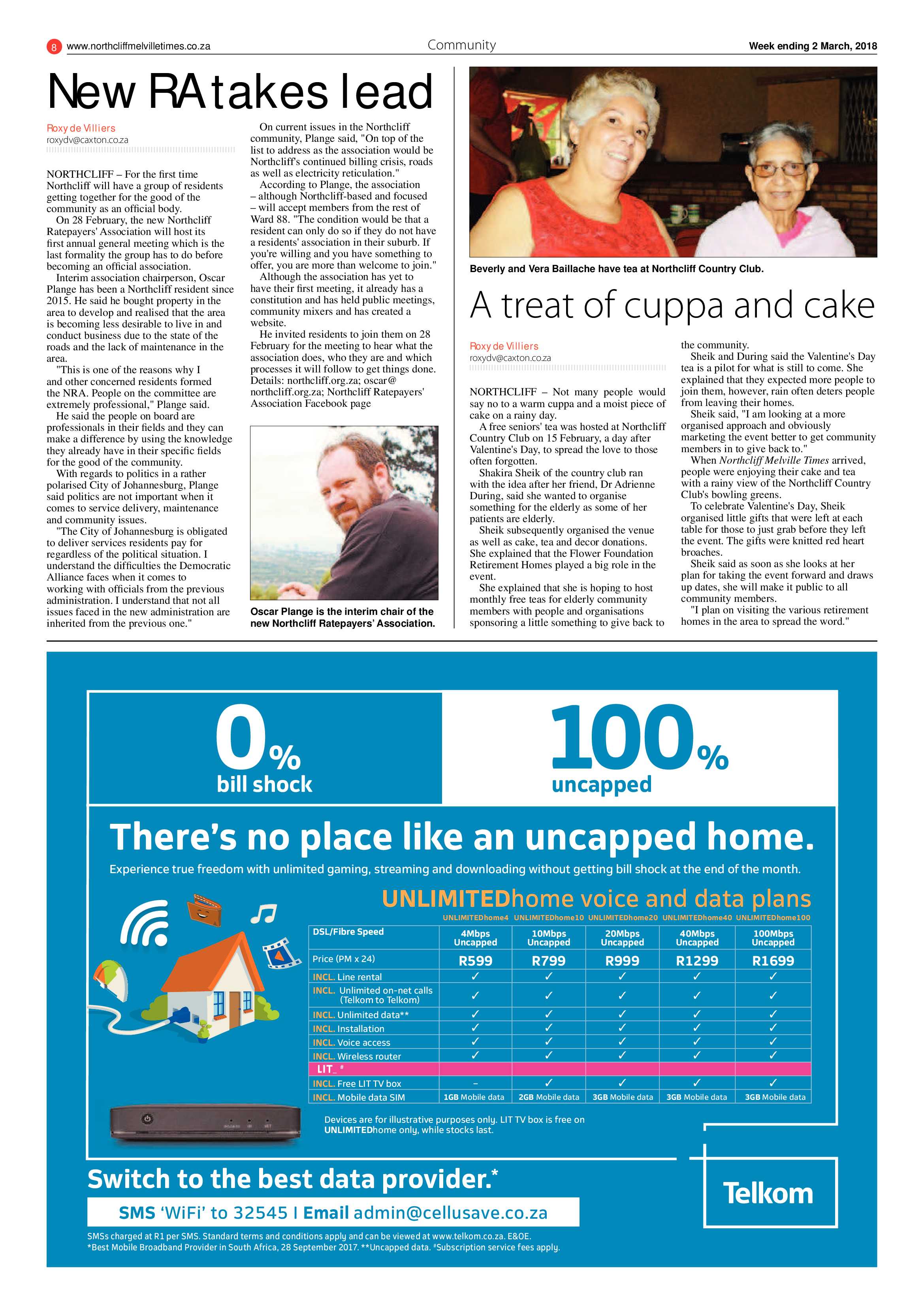 Northcliff Melville Times 3 March 2018 page 8