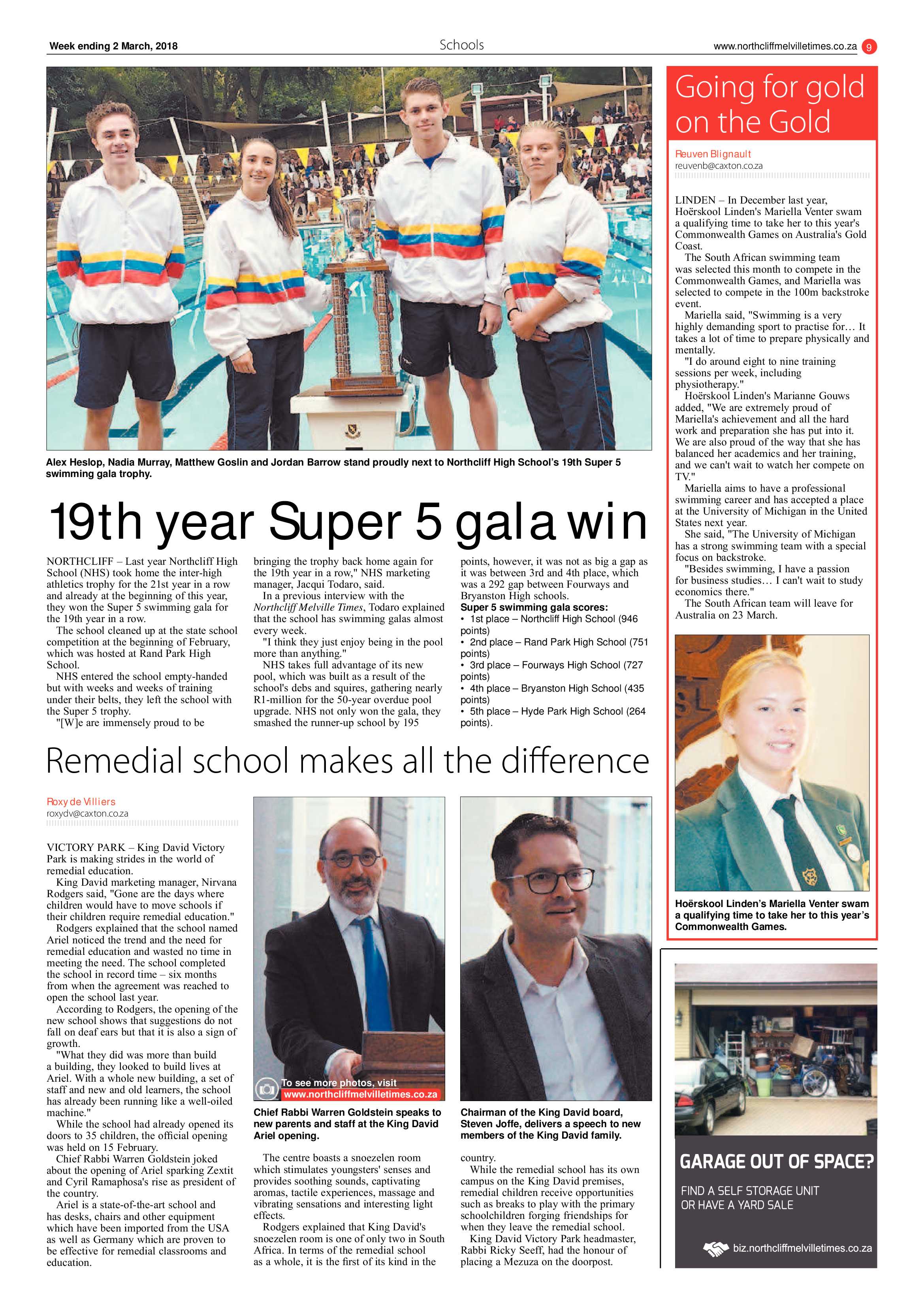 Northcliff Melville Times 3 March 2018 page 9