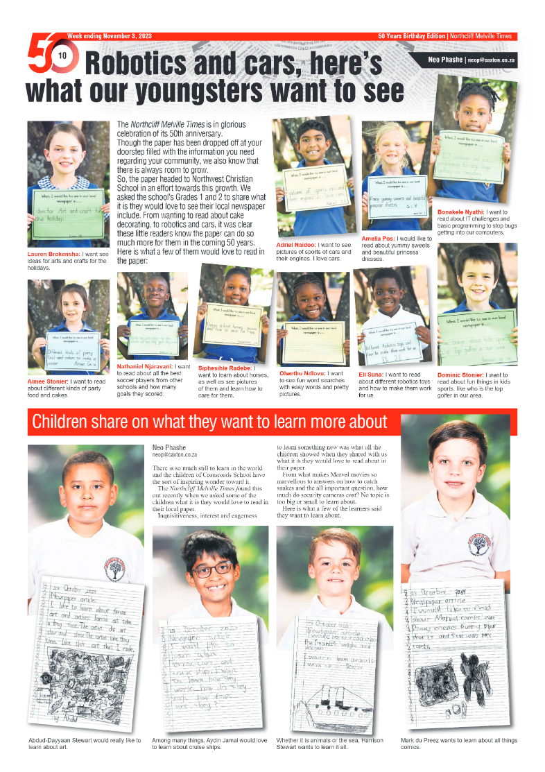 Northcliff Melville Times 3 November 2023 page 10