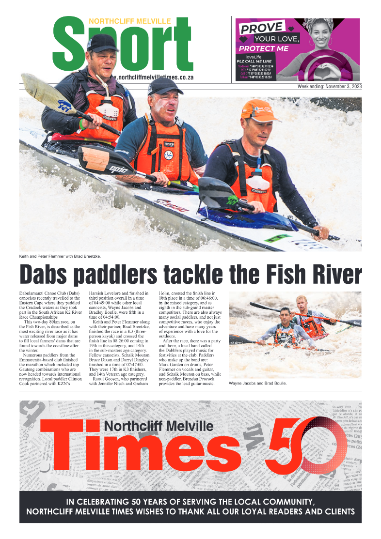 Northcliff Melville Times 3 November 2023 page 20