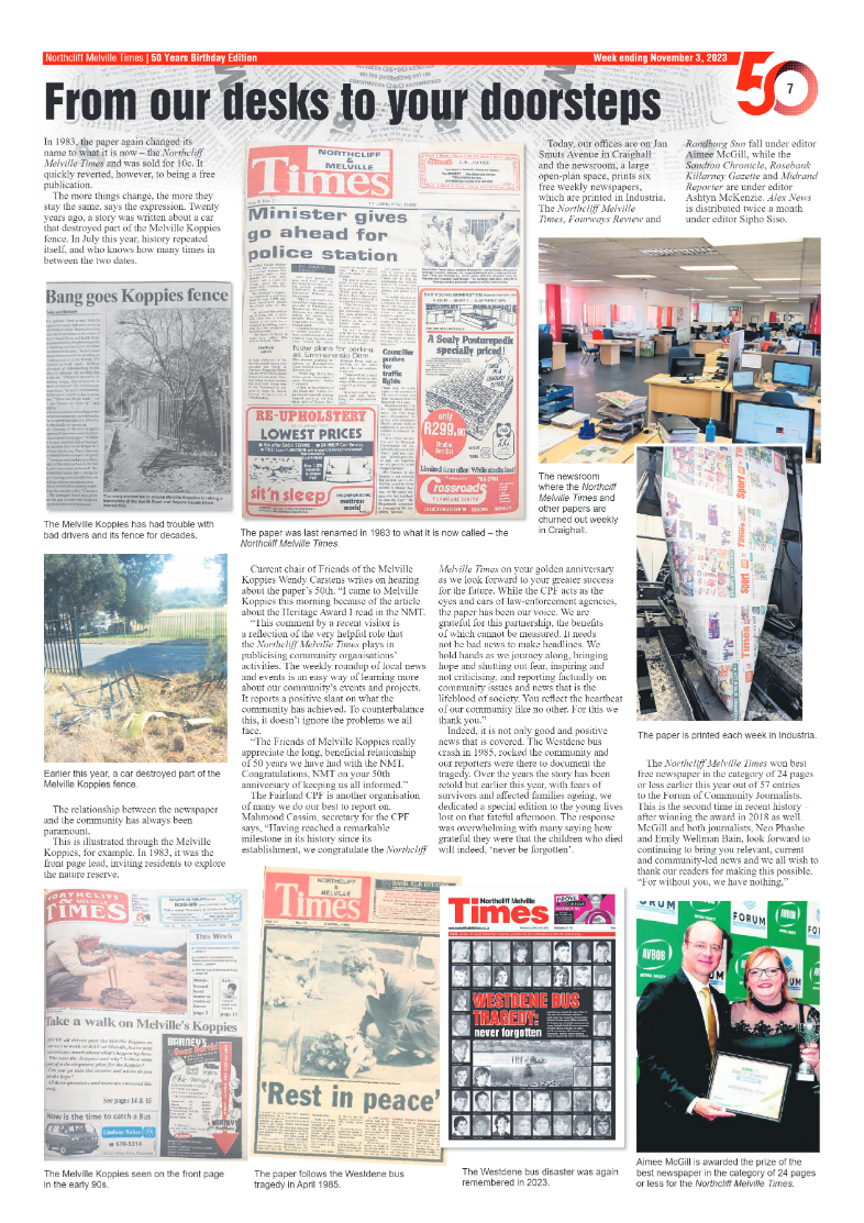 Northcliff Melville Times 3 November 2023 page 7