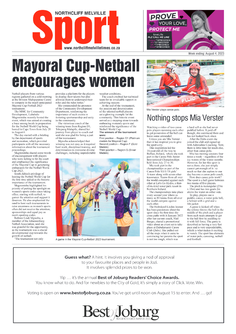 Northcliff Melville Times 4 August 2023 page 20