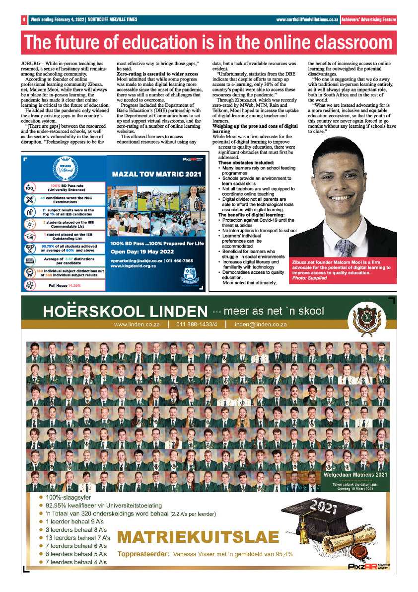 Northcliff Melville Times 4 Friday 2022 page 8