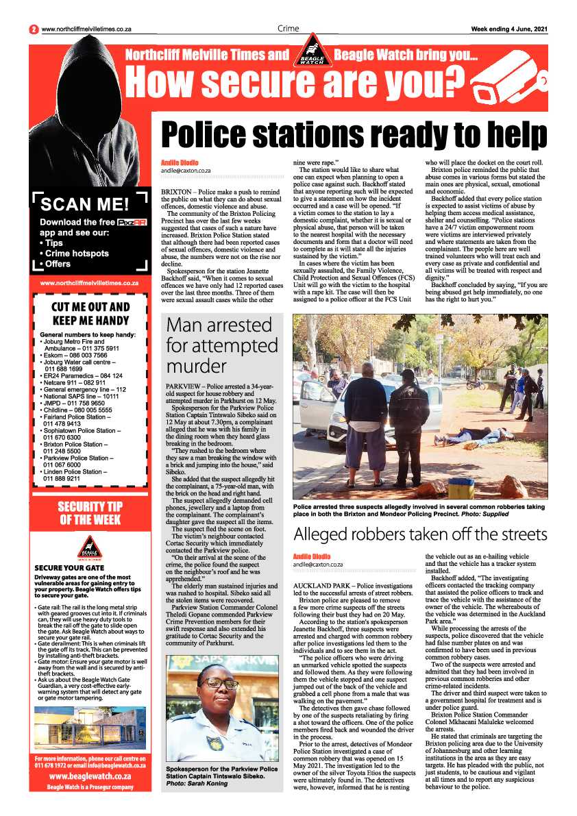 Northcliff Melville Times 4 June 2021 page 2