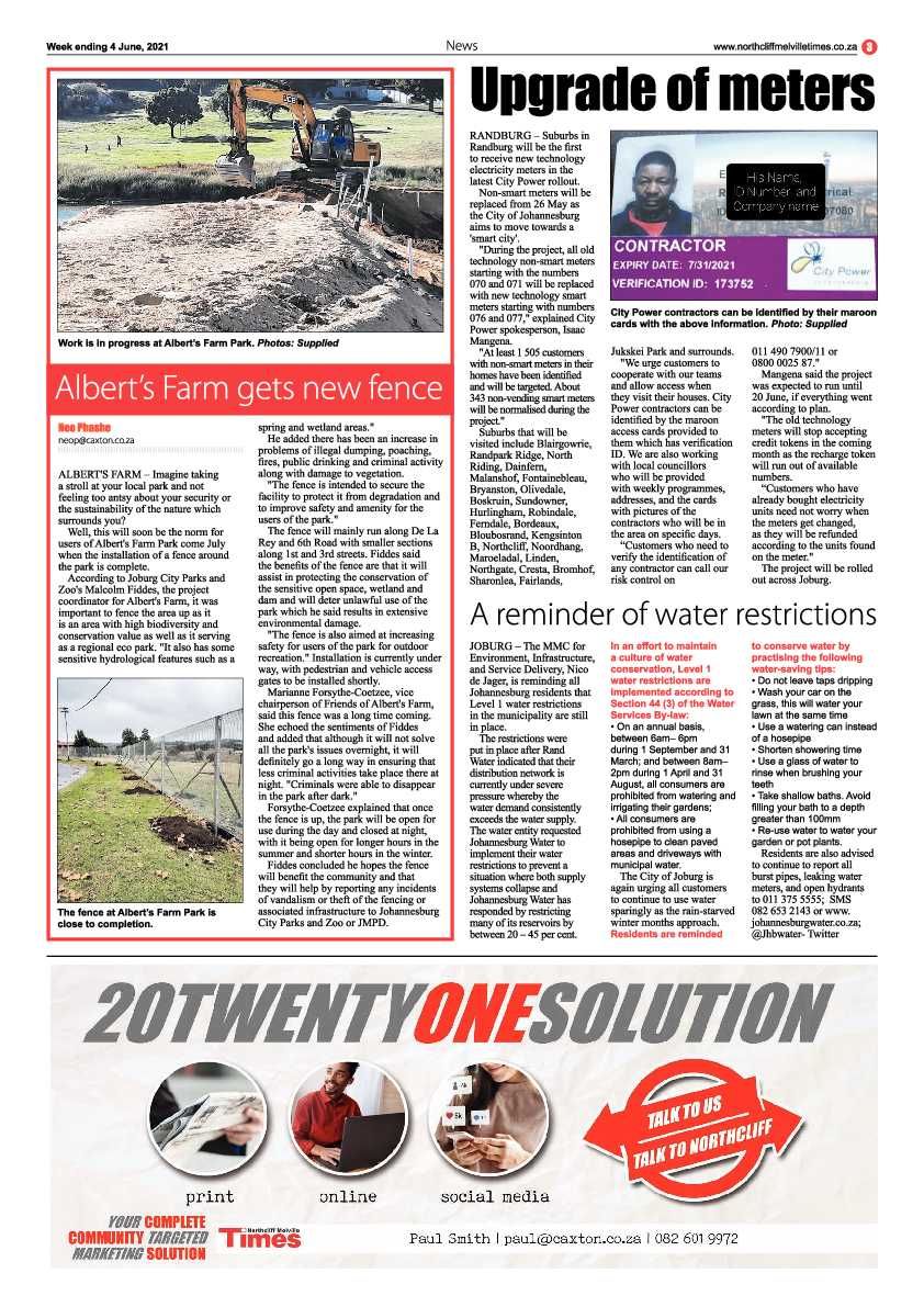 Northcliff Melville Times 4 June 2021 page 3