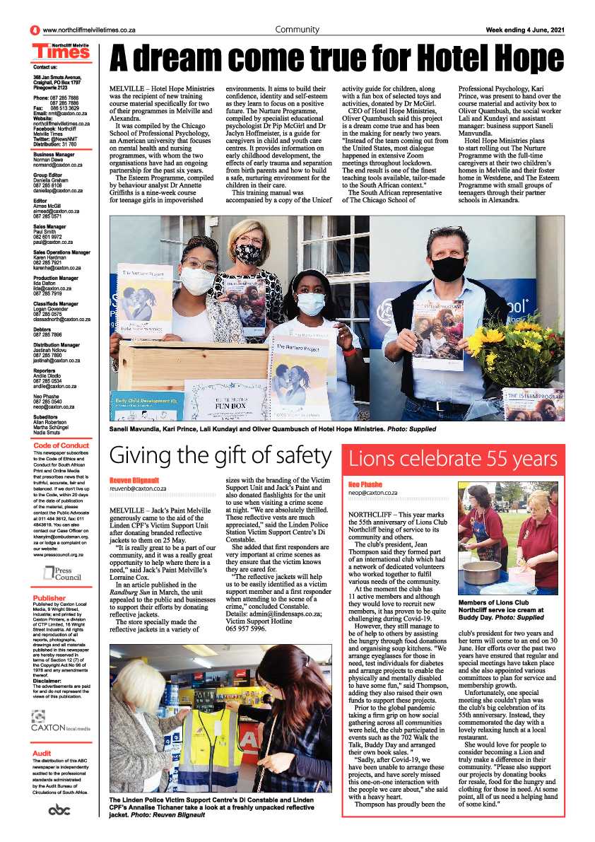 Northcliff Melville Times 4 June 2021 page 4