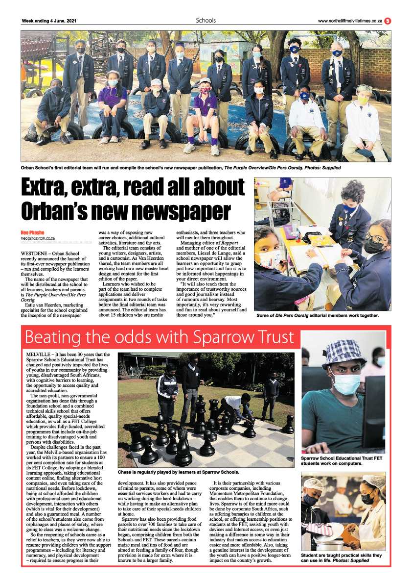 Northcliff Melville Times 4 June 2021 page 5