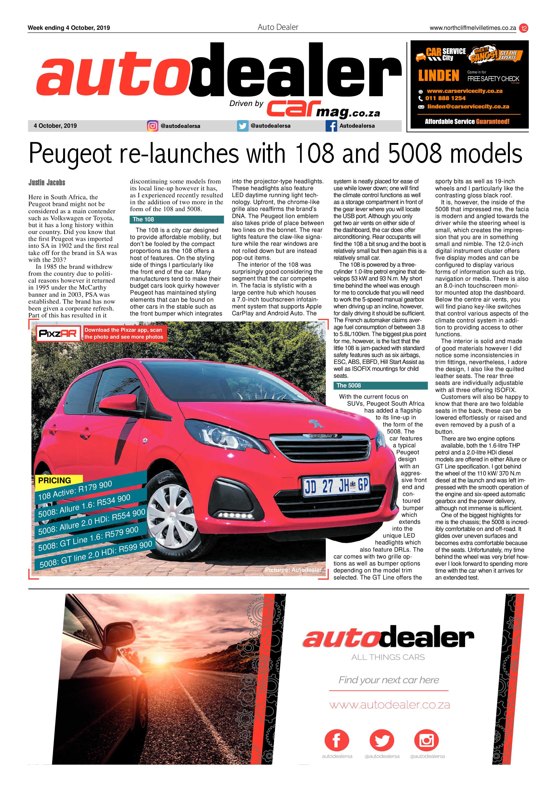 Northcliff Melville Times 4 October, 2019 page 12
