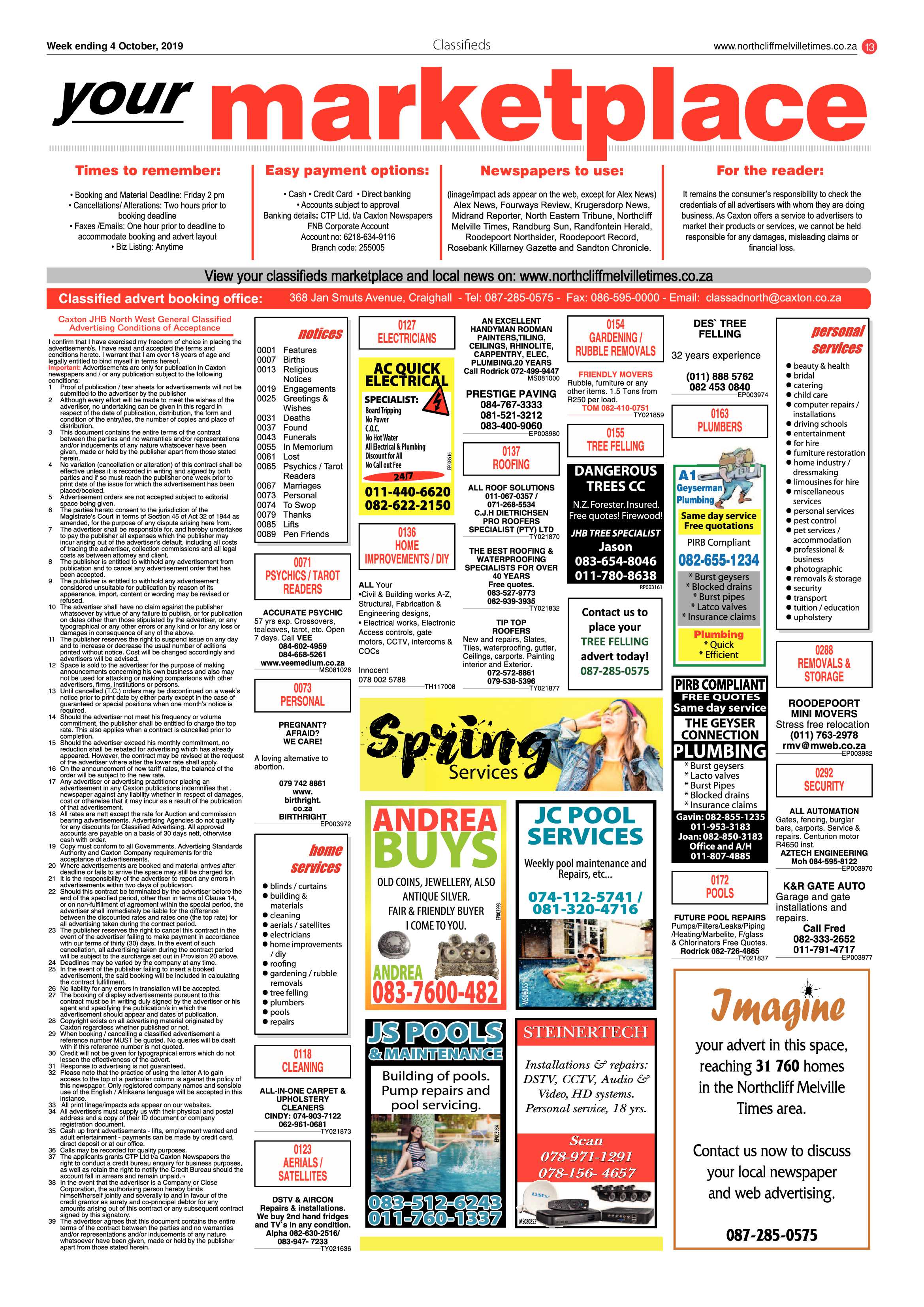 Northcliff Melville Times 4 October, 2019 page 13