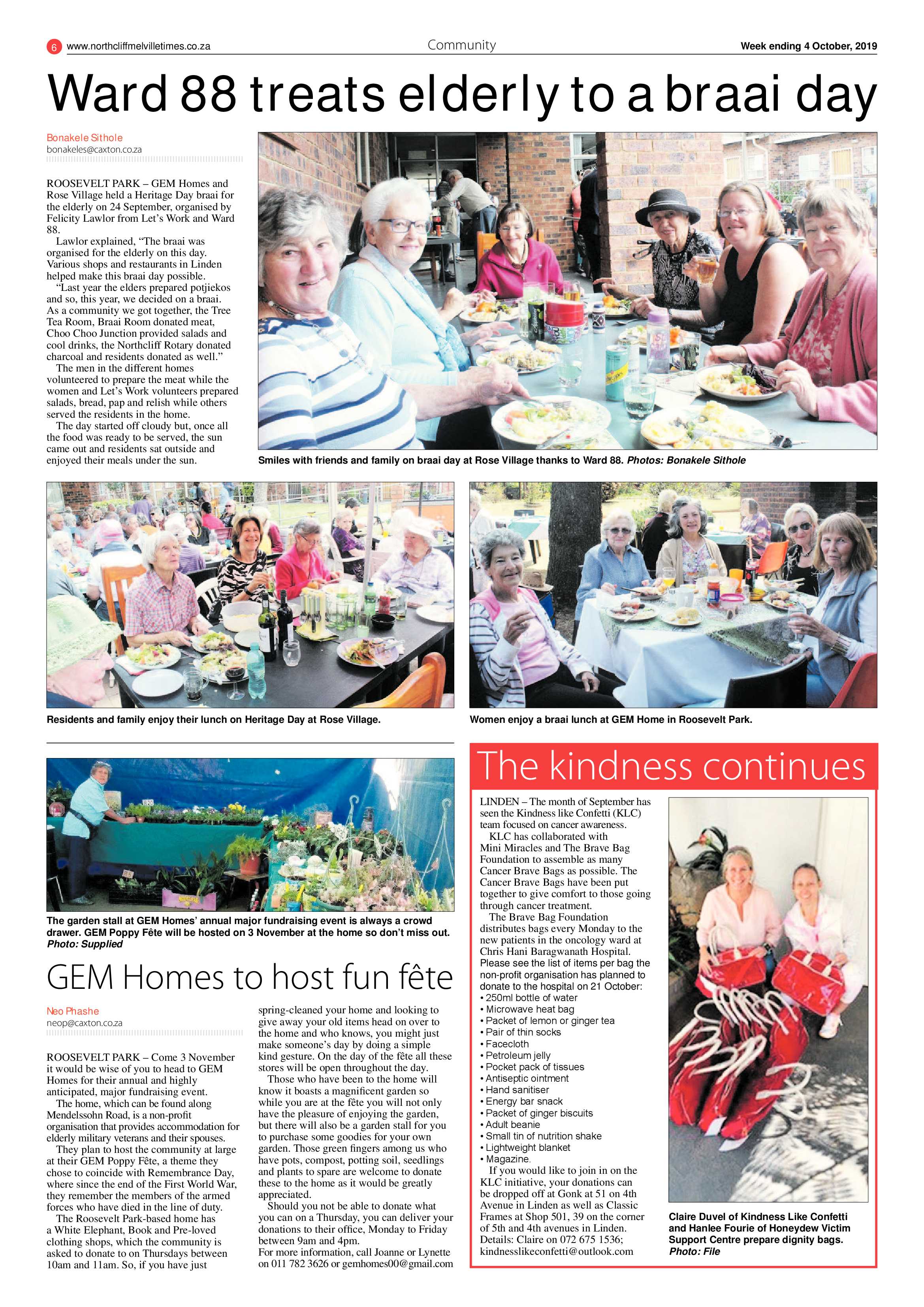 Northcliff Melville Times 4 October, 2019 page 6