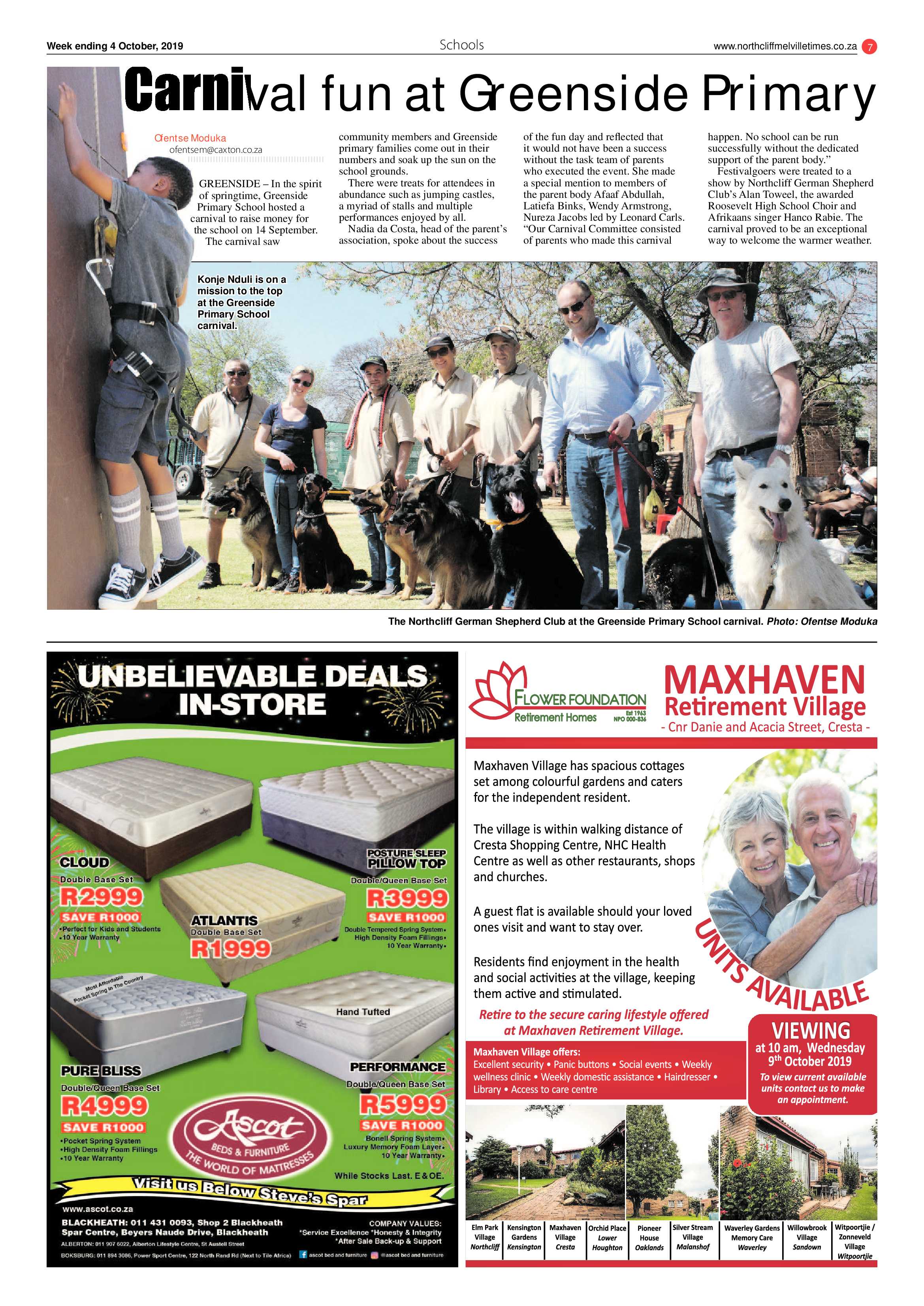 Northcliff Melville Times 4 October, 2019 page 7