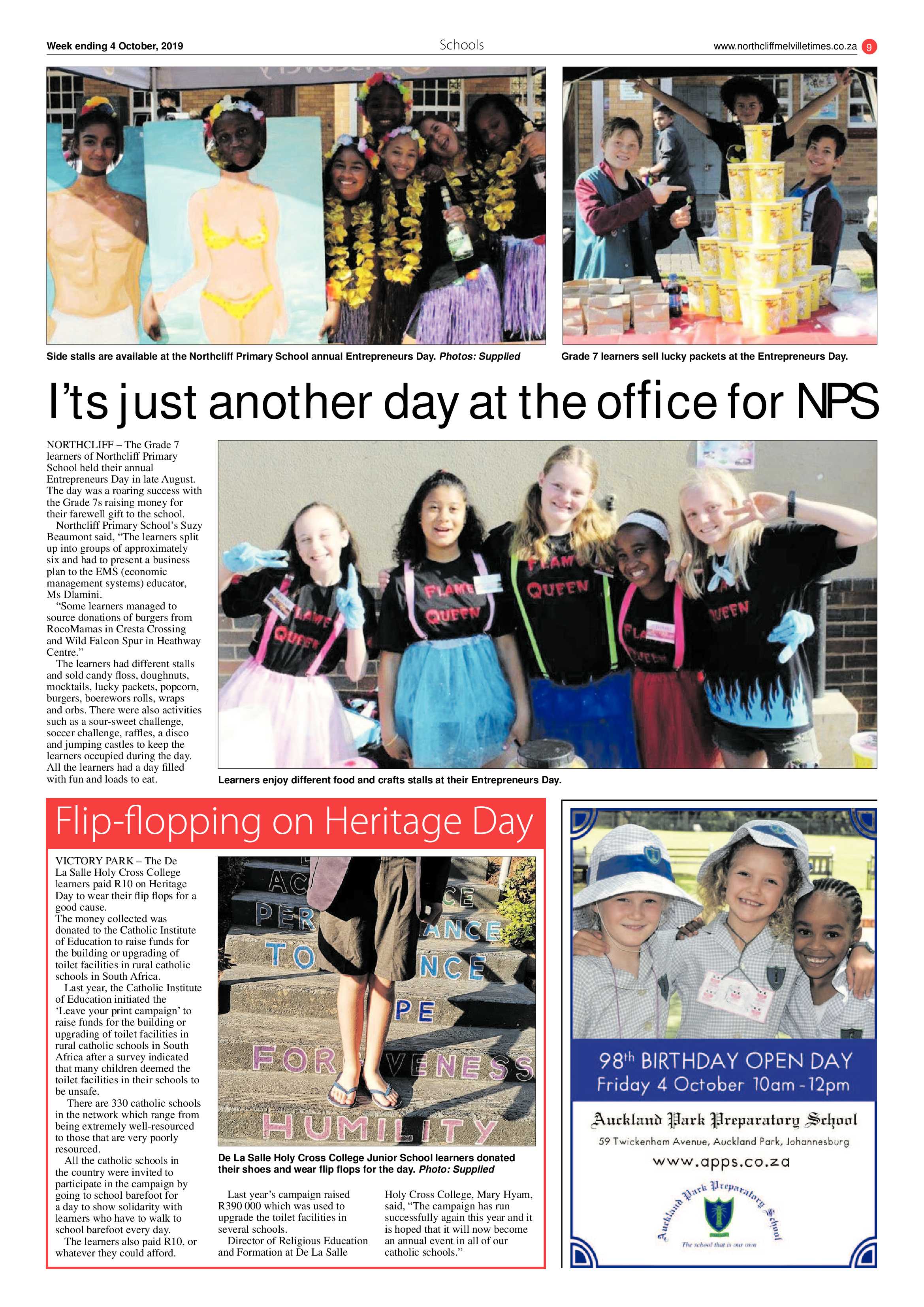 Northcliff Melville Times 4 October, 2019 page 9