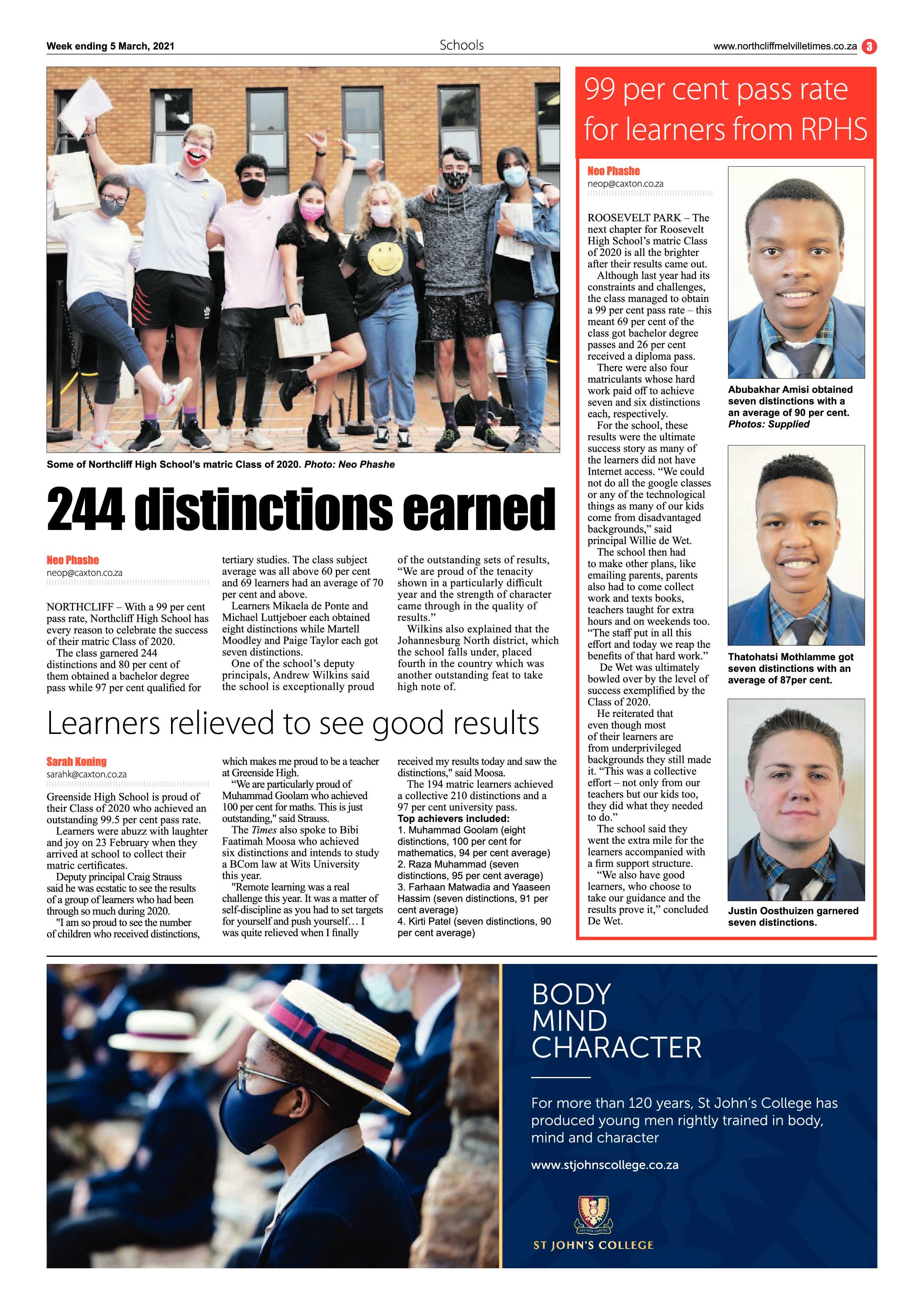 Northcliff Melville Times 5 March 2021 page 3