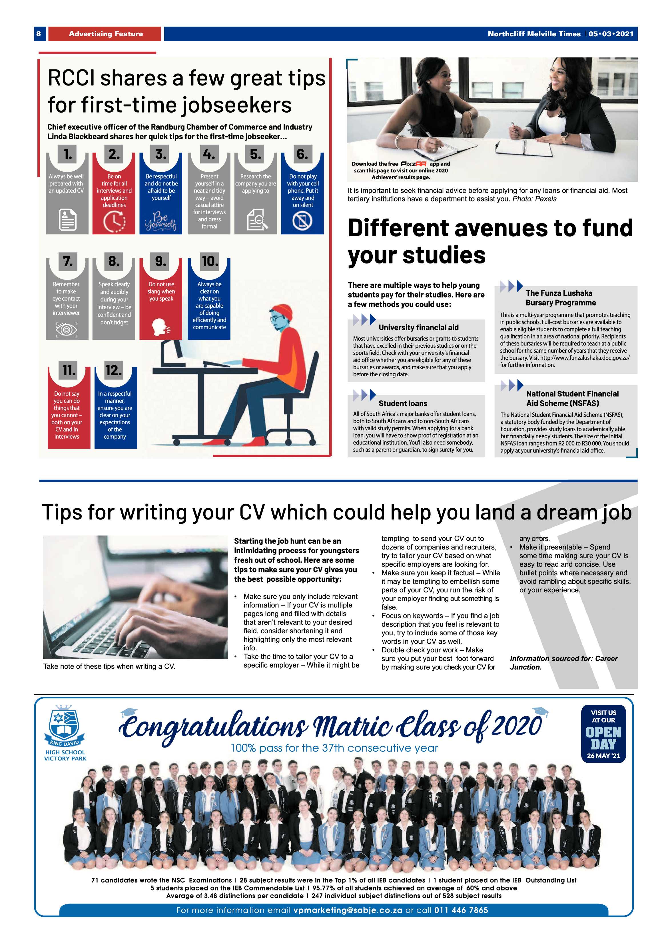 Northcliff Melville Times 5 March 2021 page 8