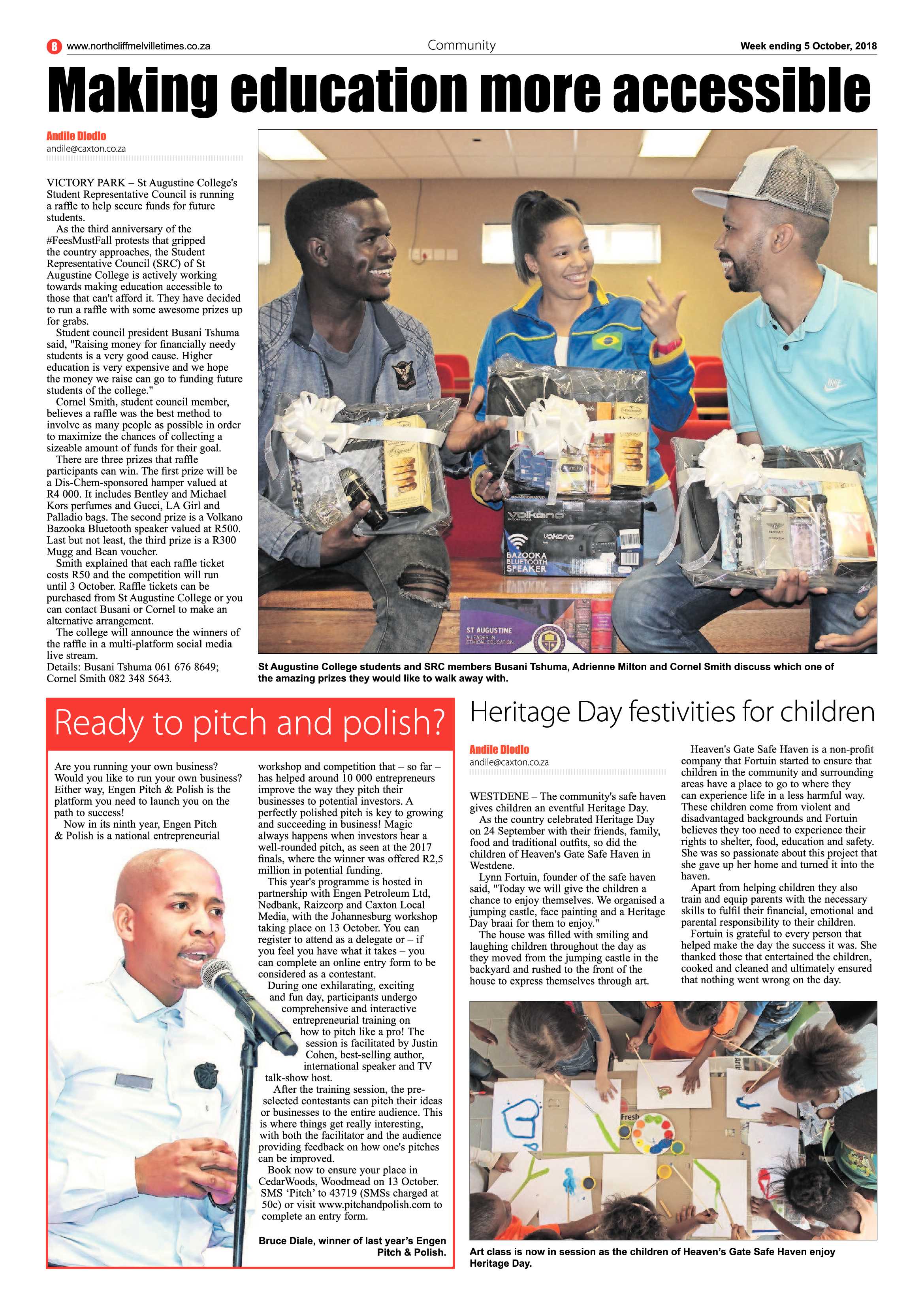 Northcliff Melville Times 5 October 2018 page 8