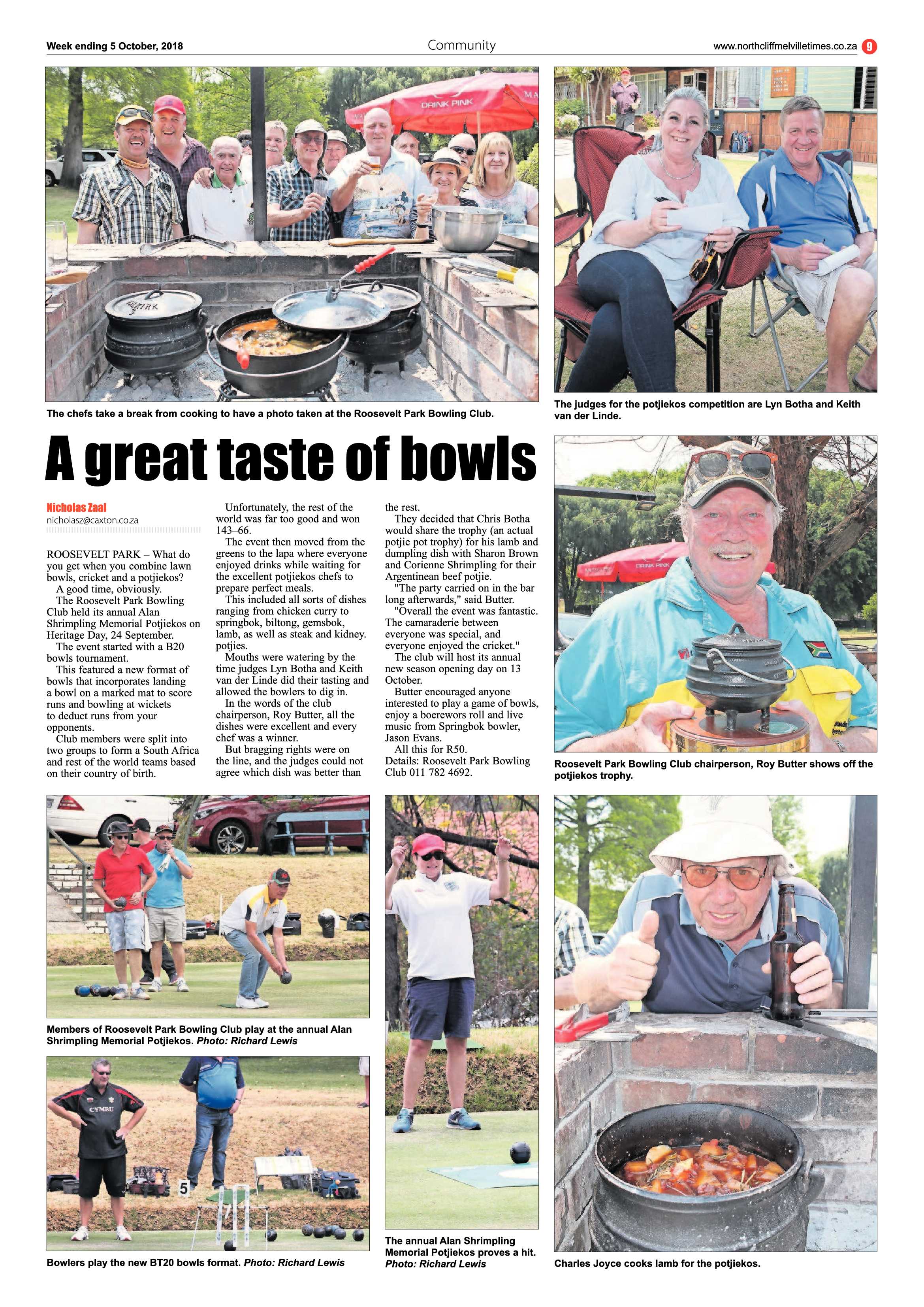 Northcliff Melville Times 5 October 2018 page 9