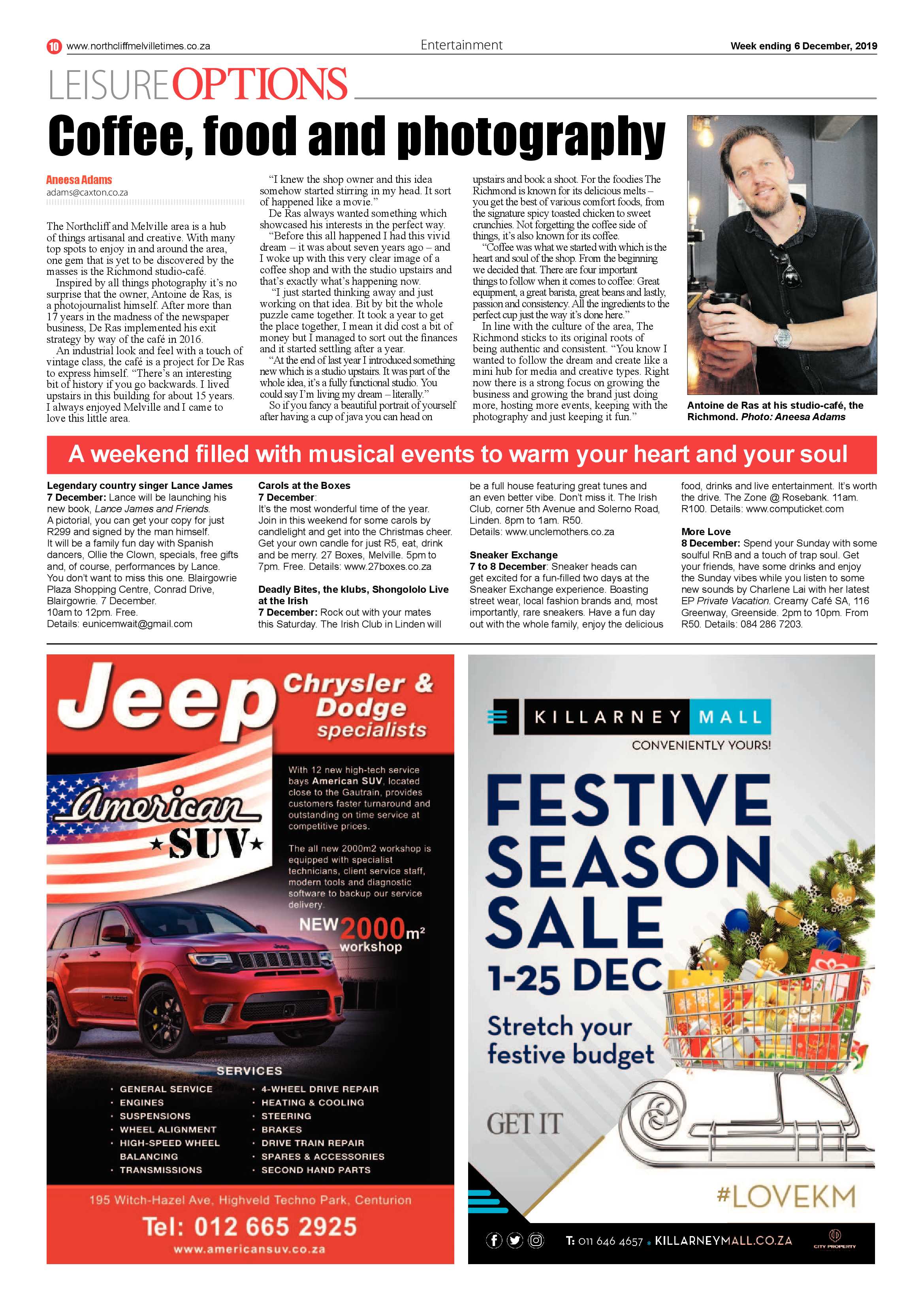 Northcliff Melville Times 06 December 2019 page 10