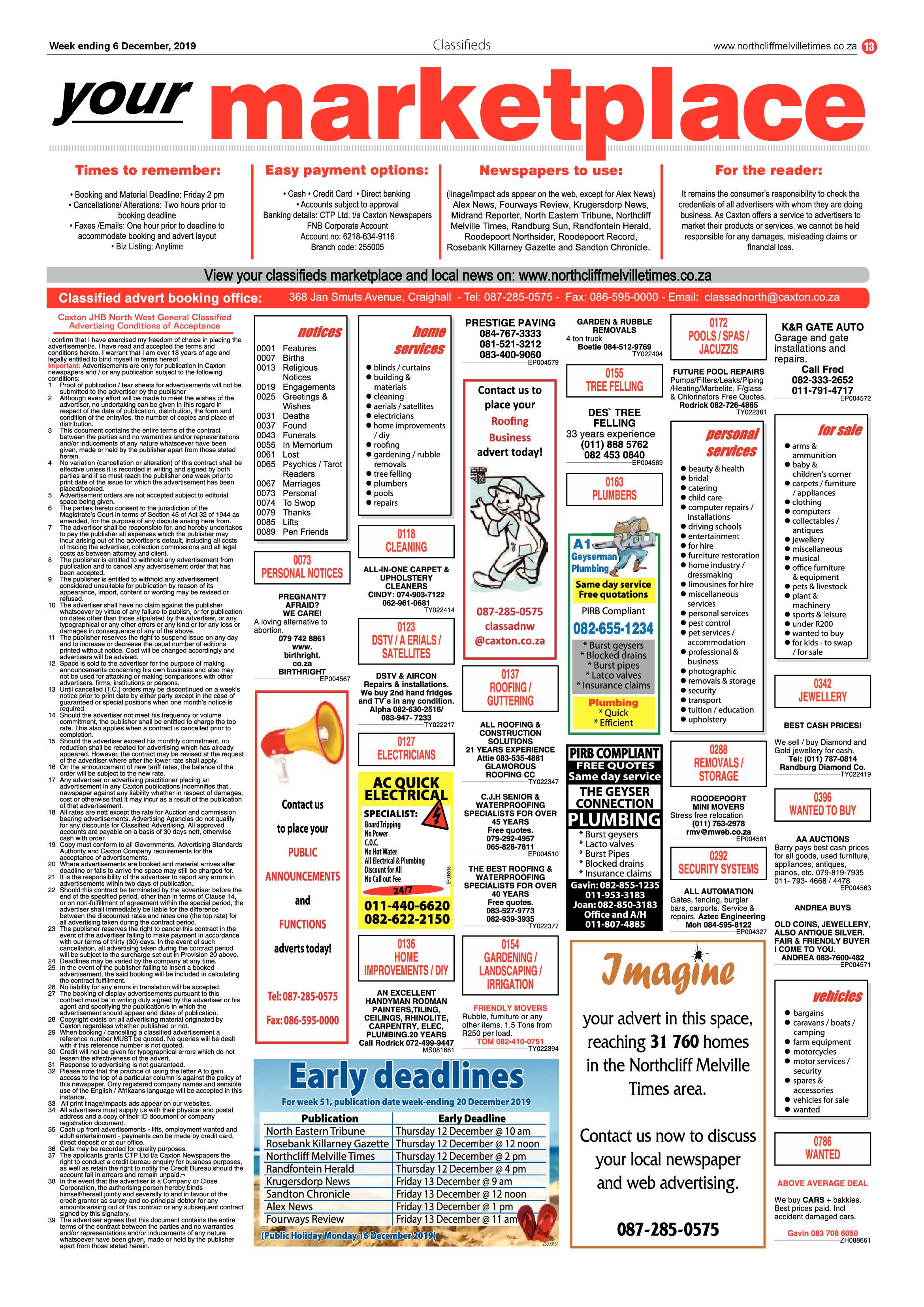Northcliff Melville Times 06 December 2019 page 13