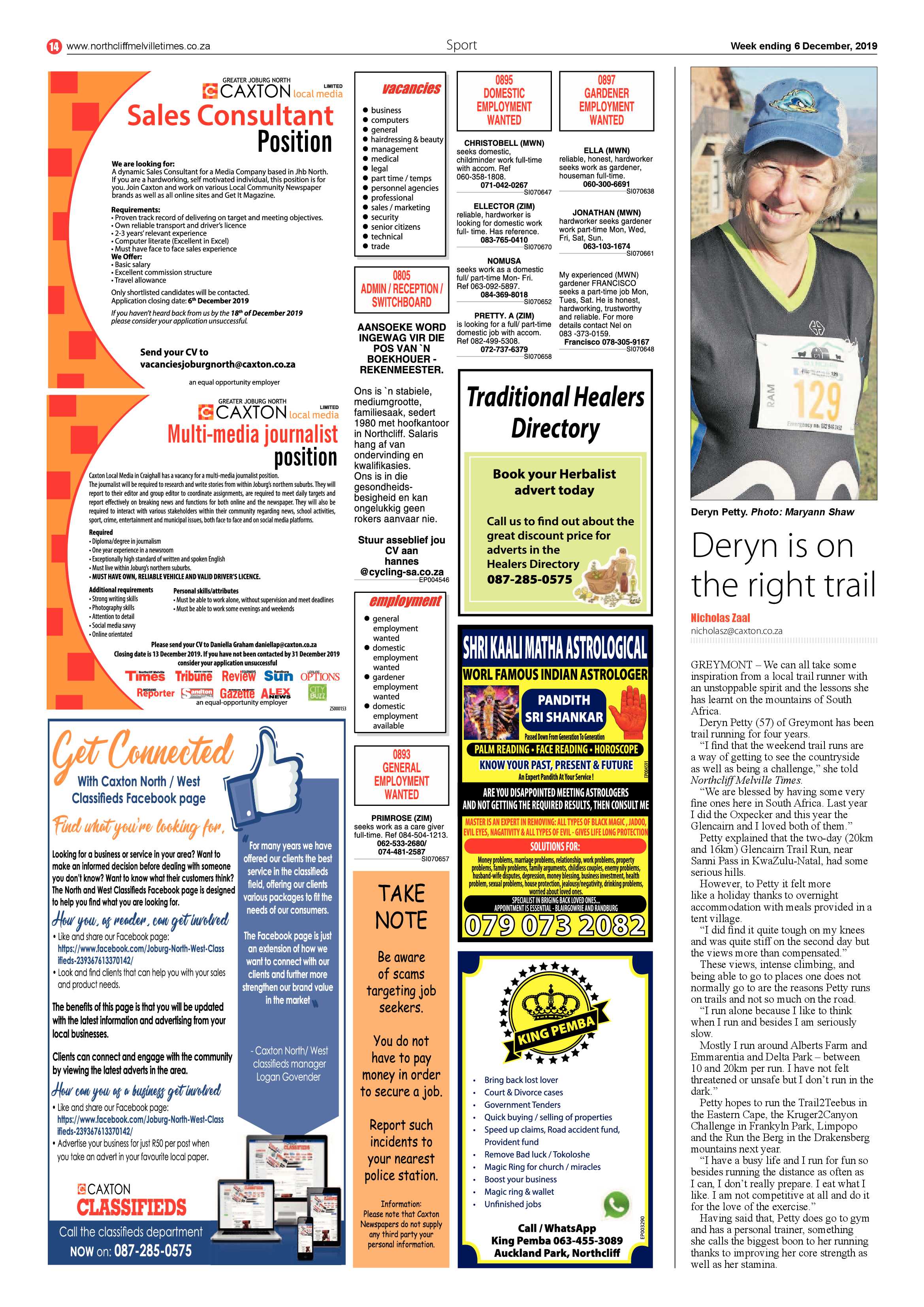 Northcliff Melville Times 06 December 2019 page 14