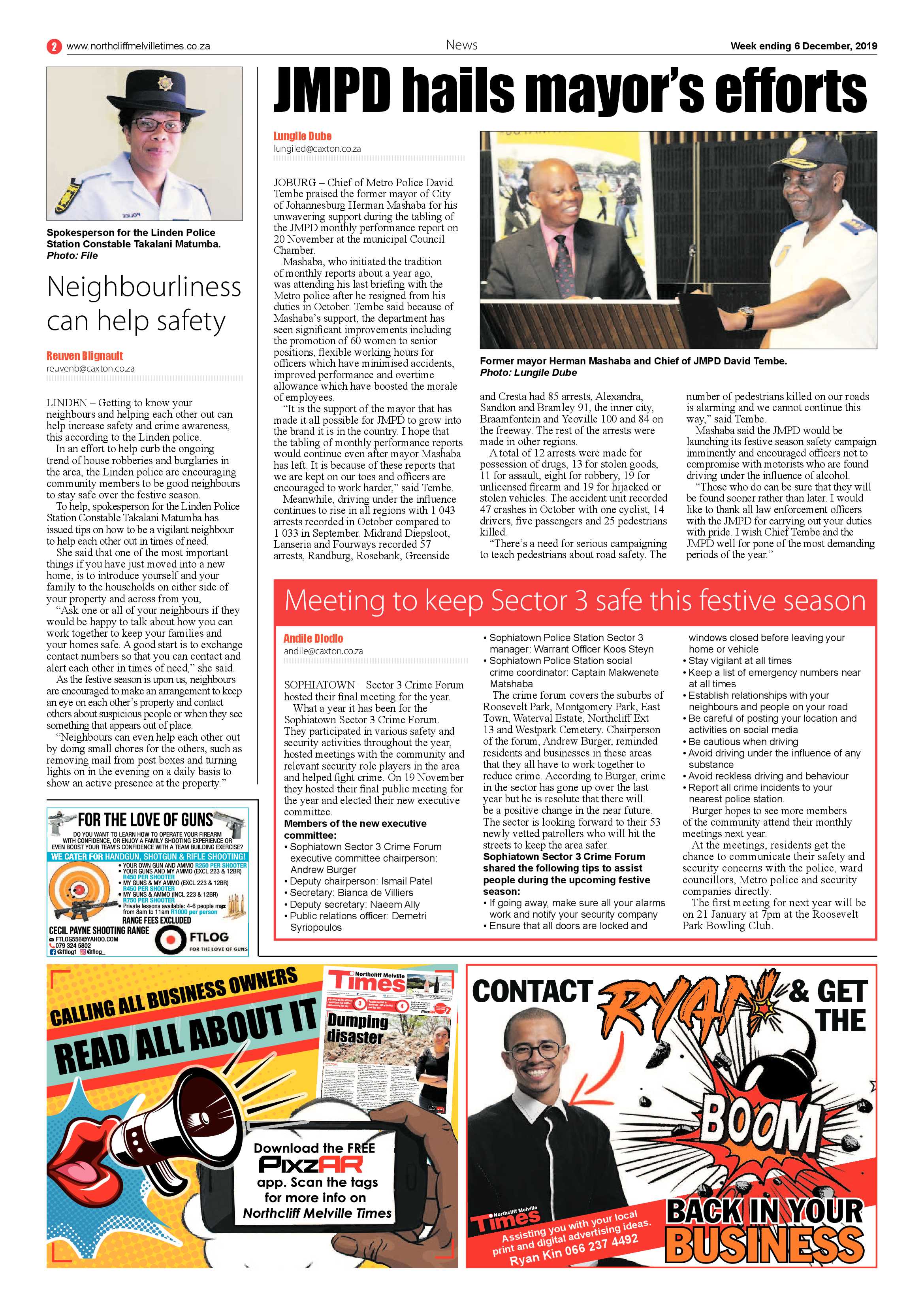 Northcliff Melville Times 06 December 2019 page 2