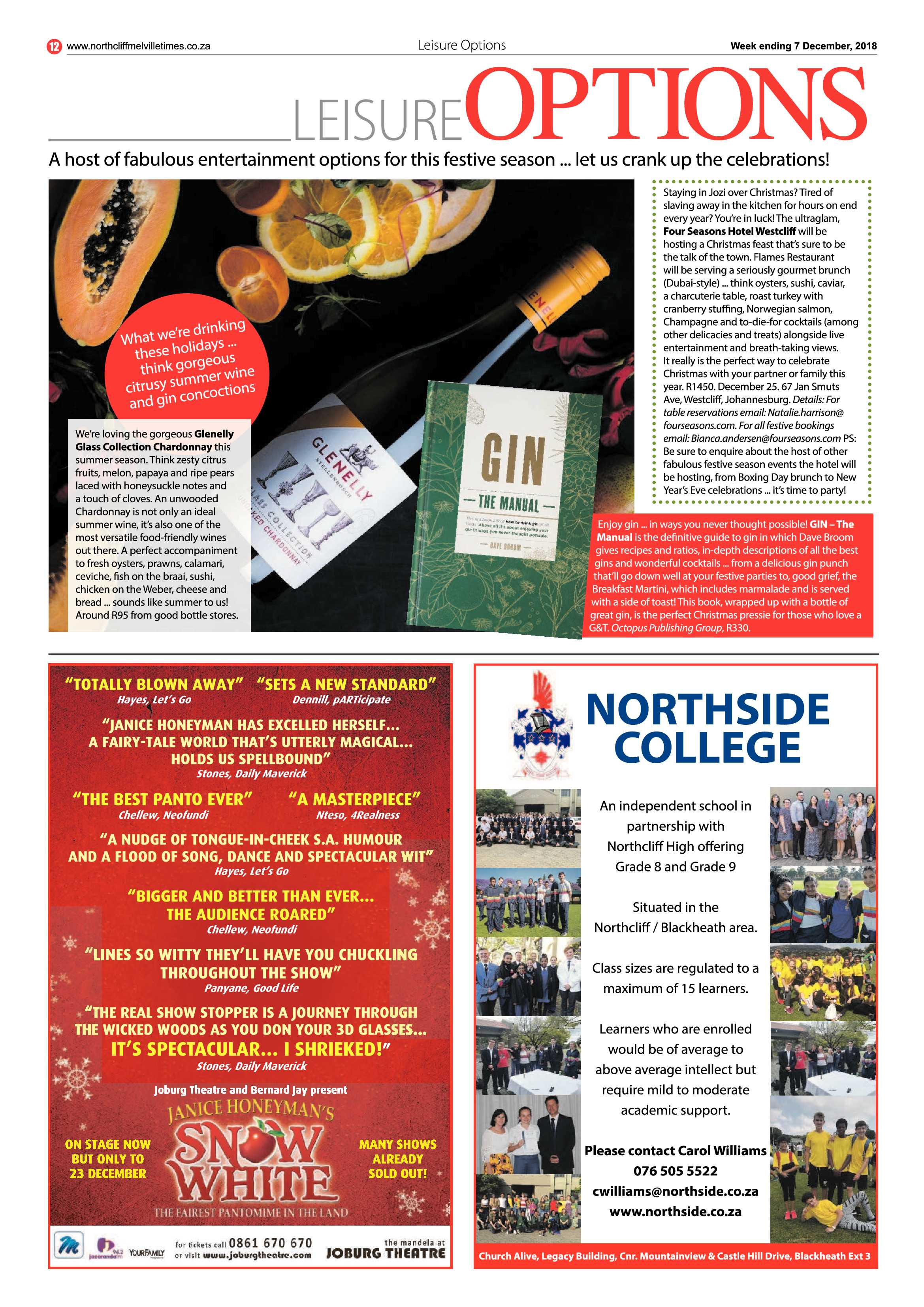 Northcliff Melville Times 7 December 2018 page 12