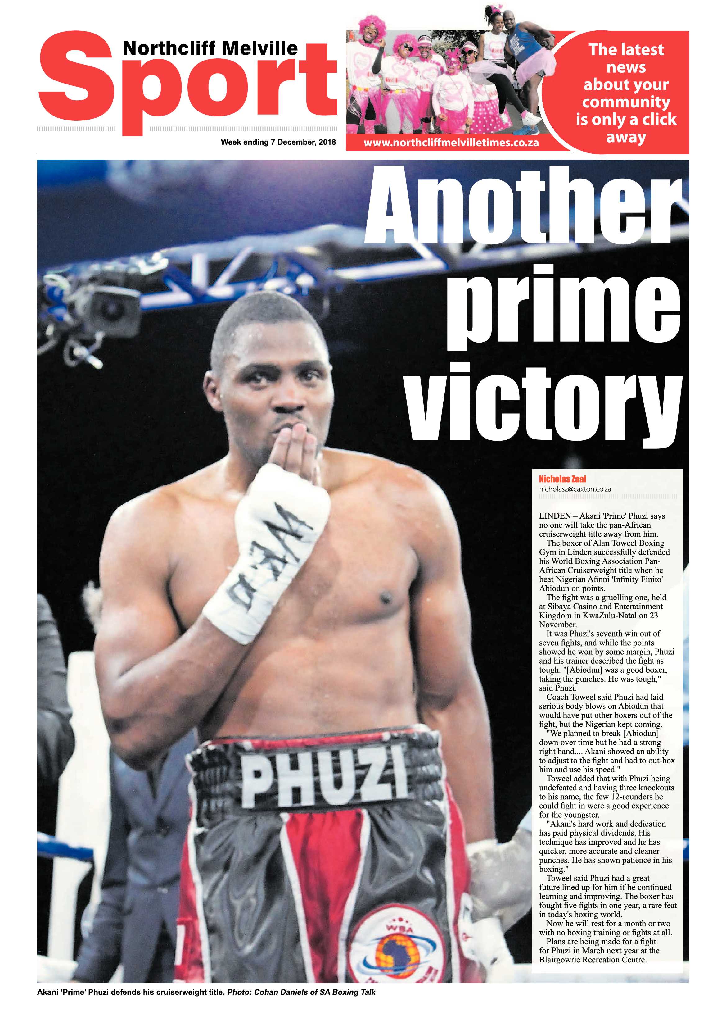 Northcliff Melville Times 7 December 2018 page 20
