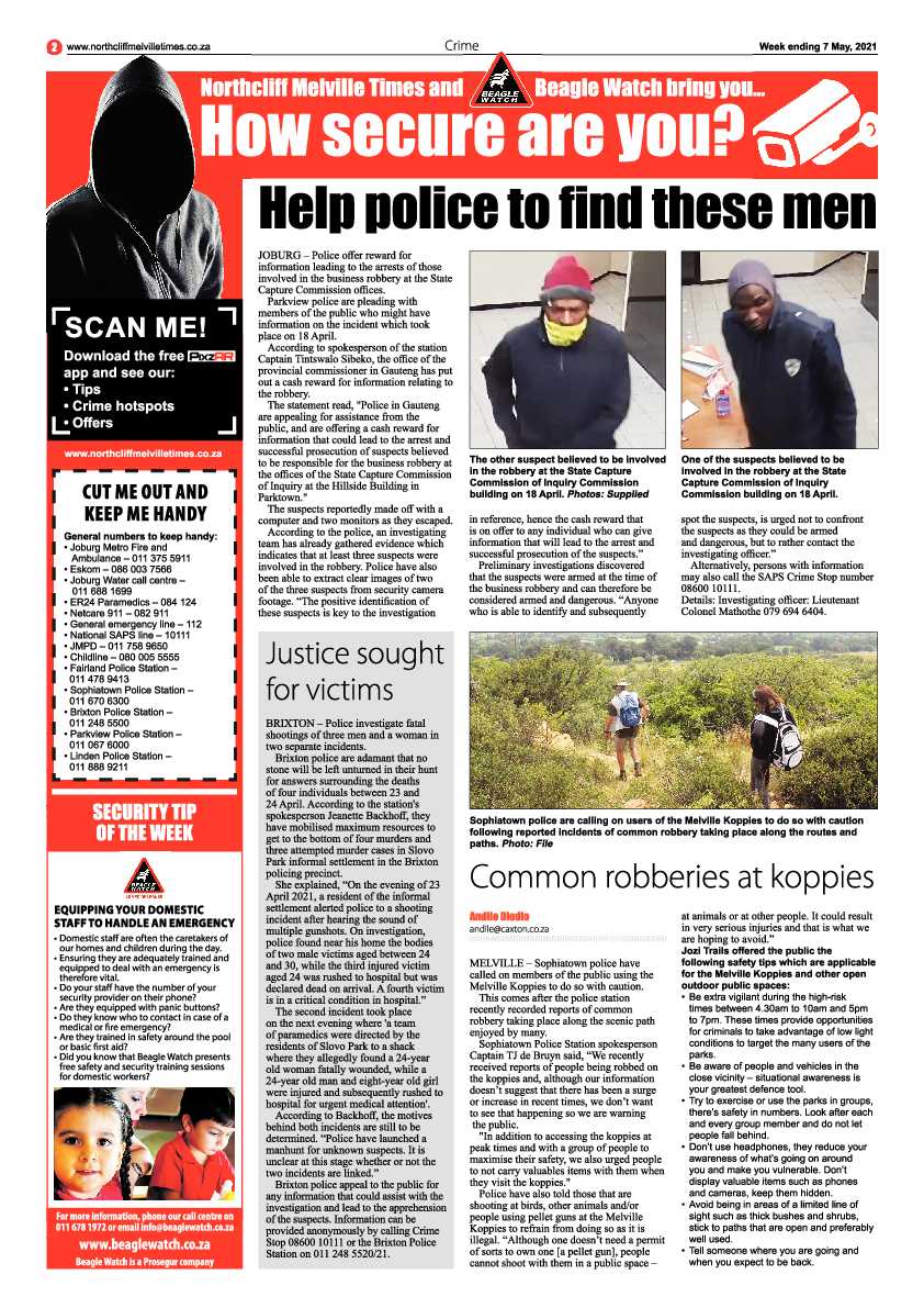 Northcliff Melville Times 7 May 2021 page 2