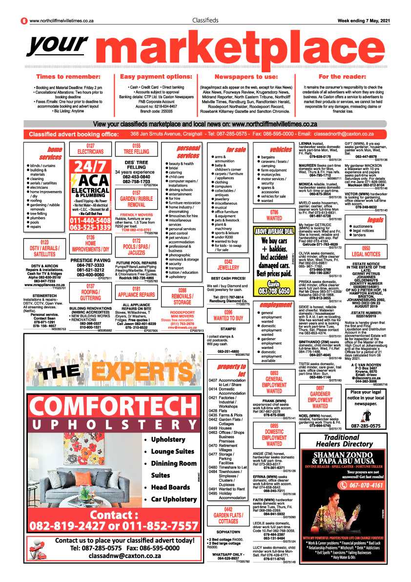 Northcliff Melville Times 7 May 2021 page 6