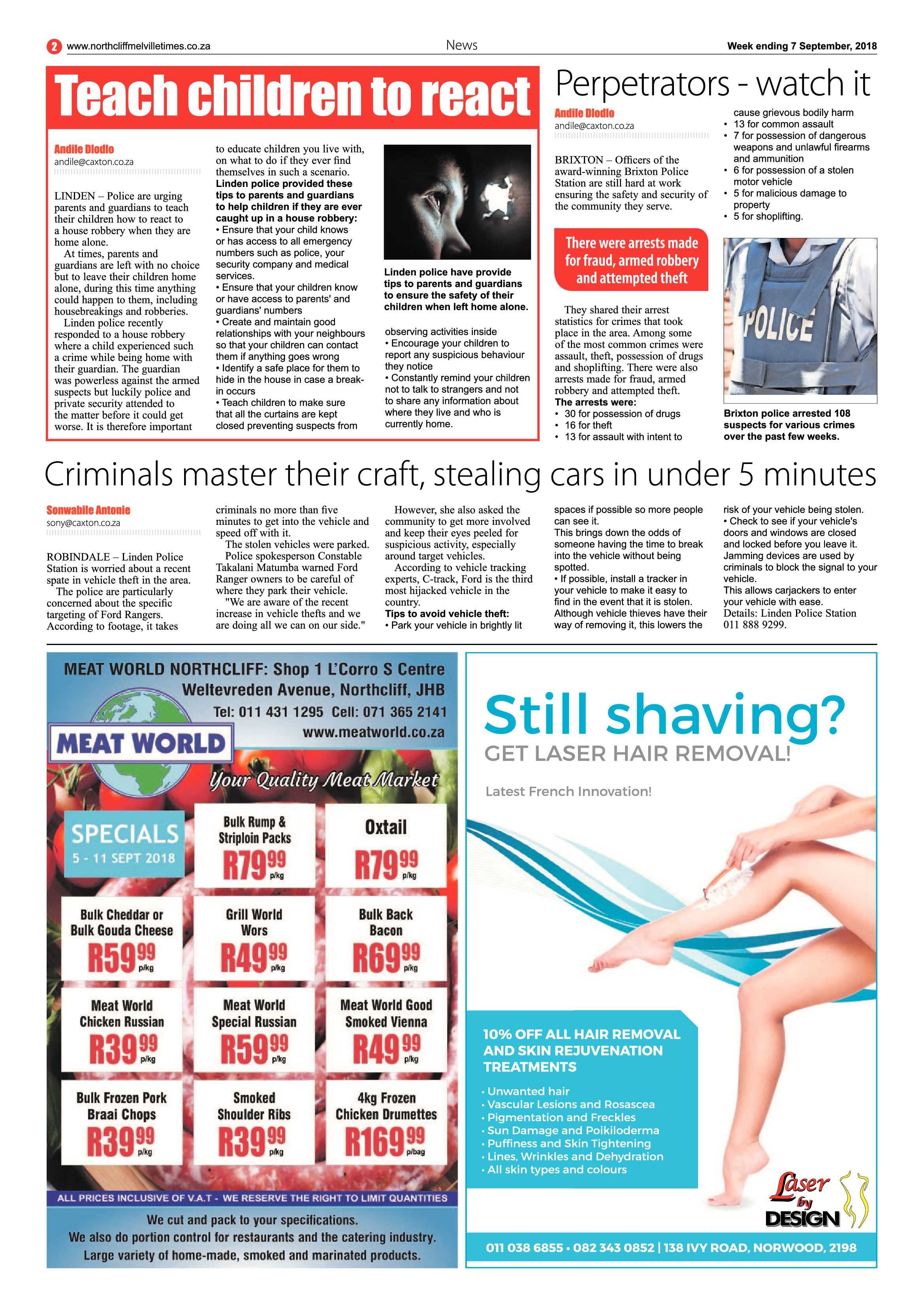 Northcliff Melville Times 7 September 2018 page 2