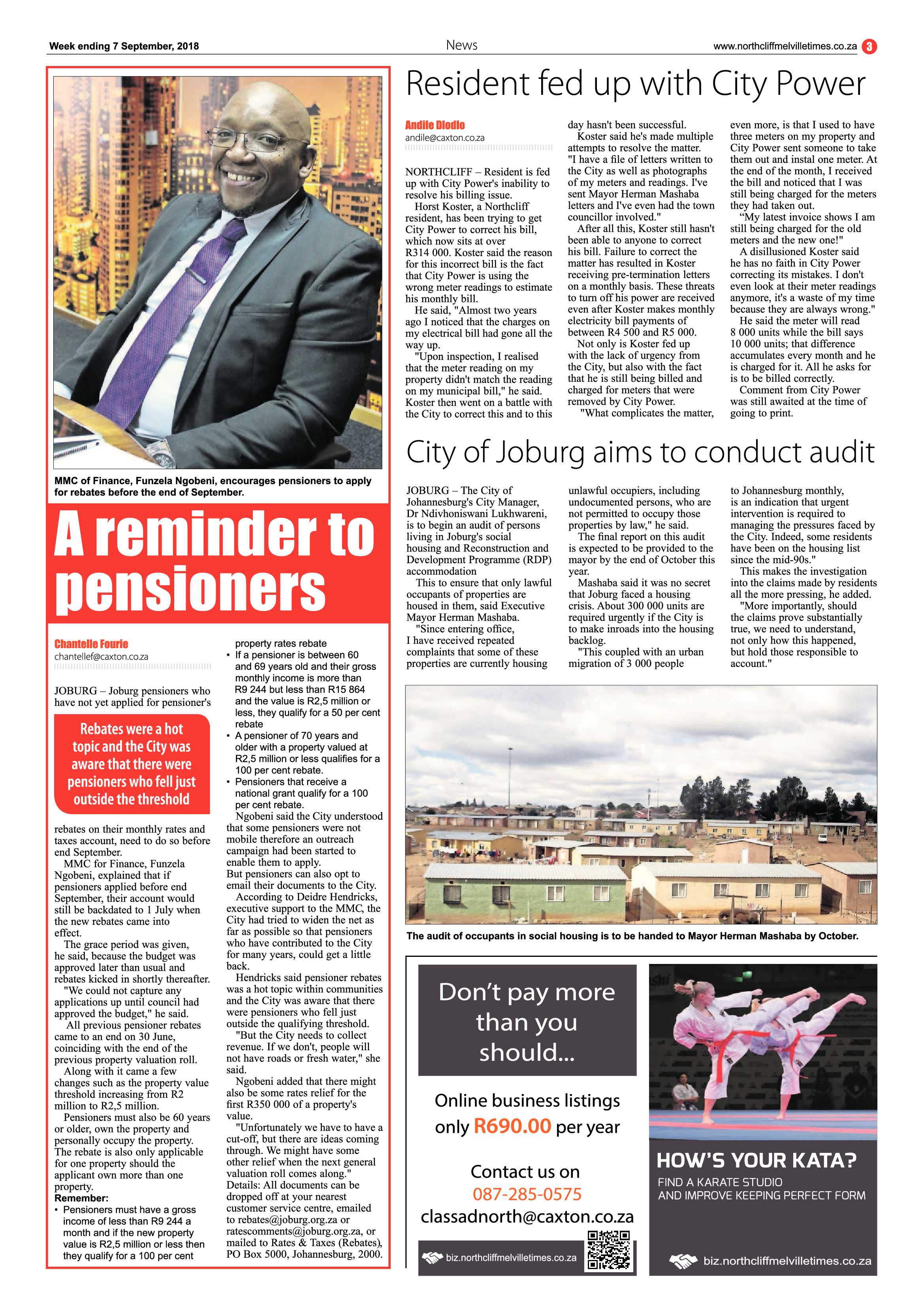 Northcliff Melville Times 7 September 2018 page 3