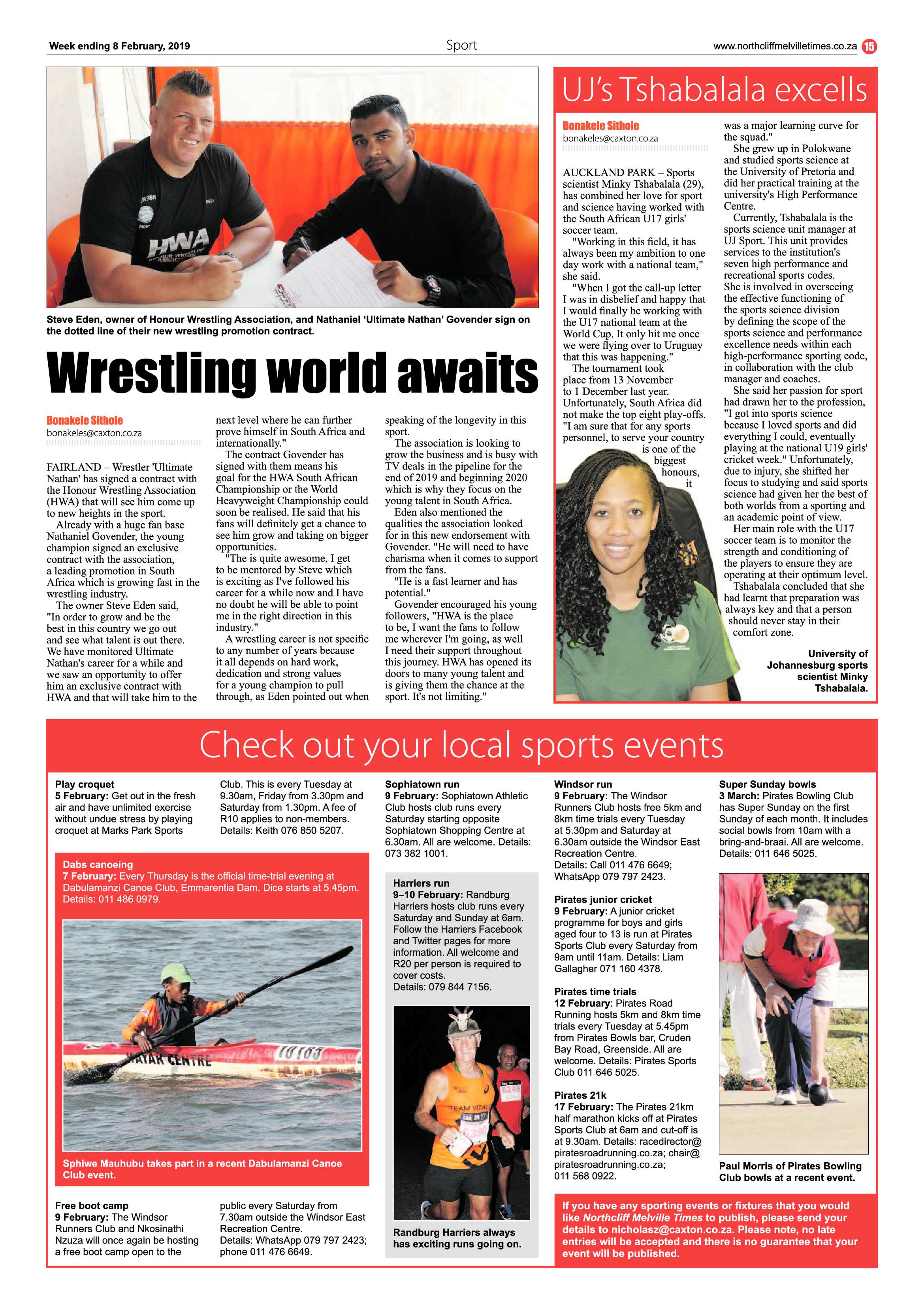 Northcliff Melville Times 8 February, 2019 page 15