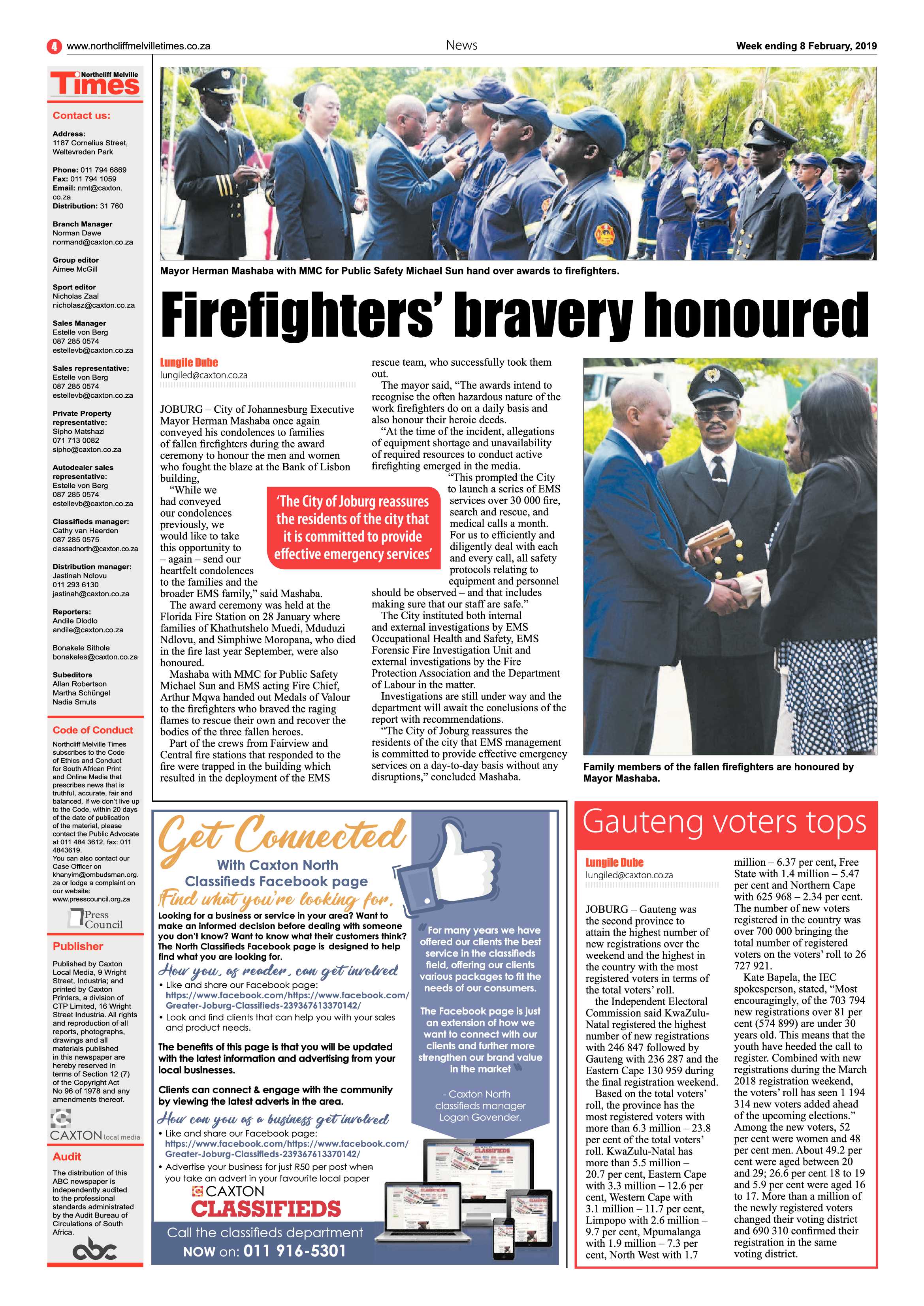 Northcliff Melville Times 8 February, 2019 page 4