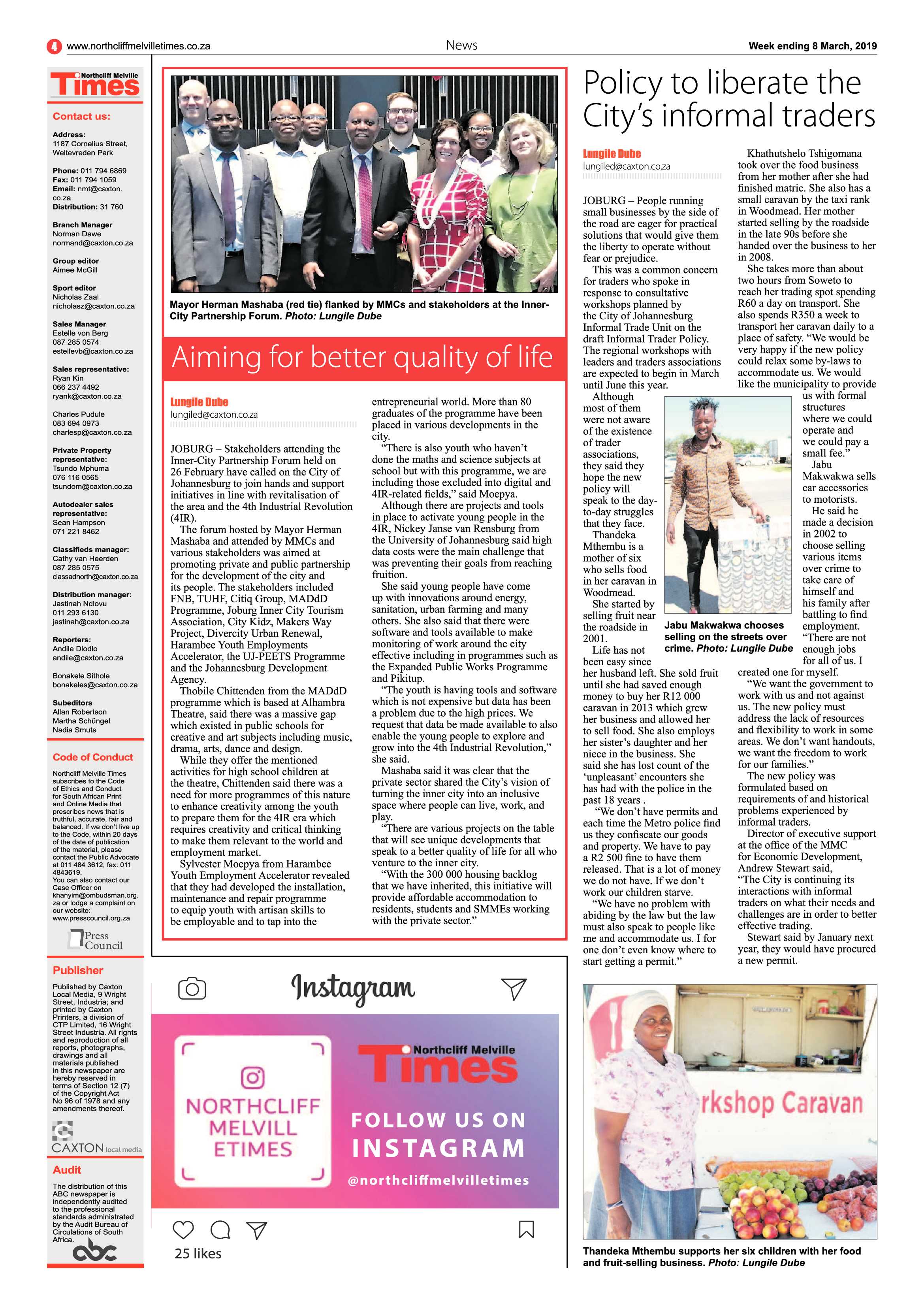 Northcliff Melville Times 8 March, 2019 page 4