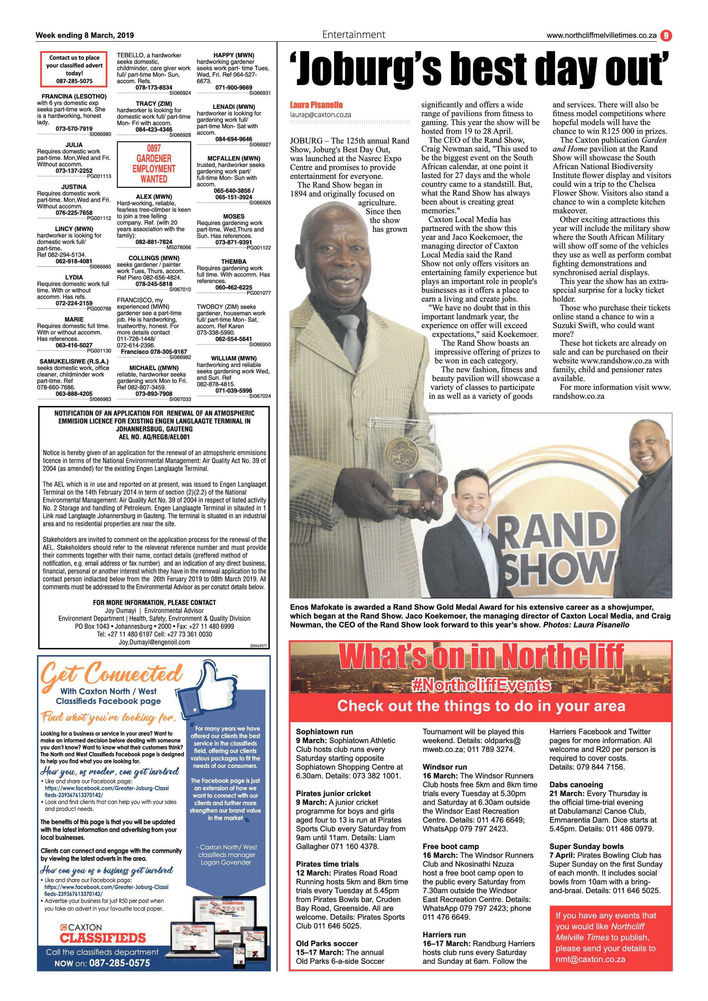 Northcliff Melville Times 8 March, 2019 page 9