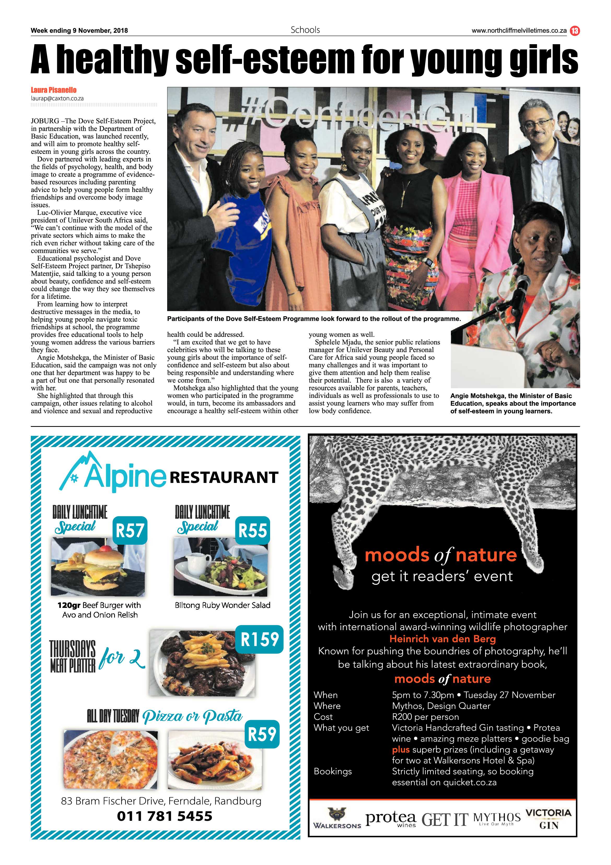 Northcliff Melville Times 9 November 2018 page 13