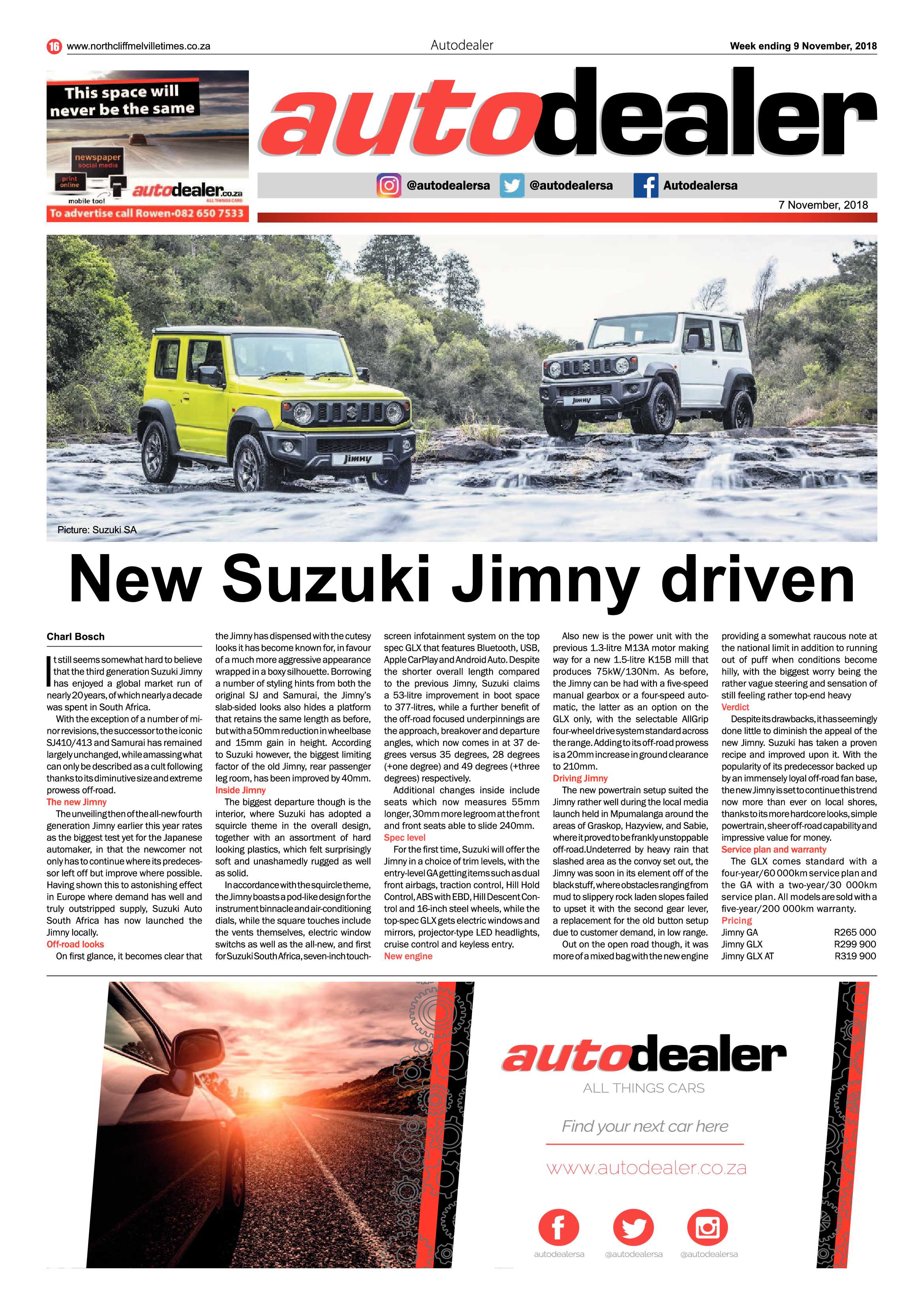 Northcliff Melville Times 9 November 2018 page 16